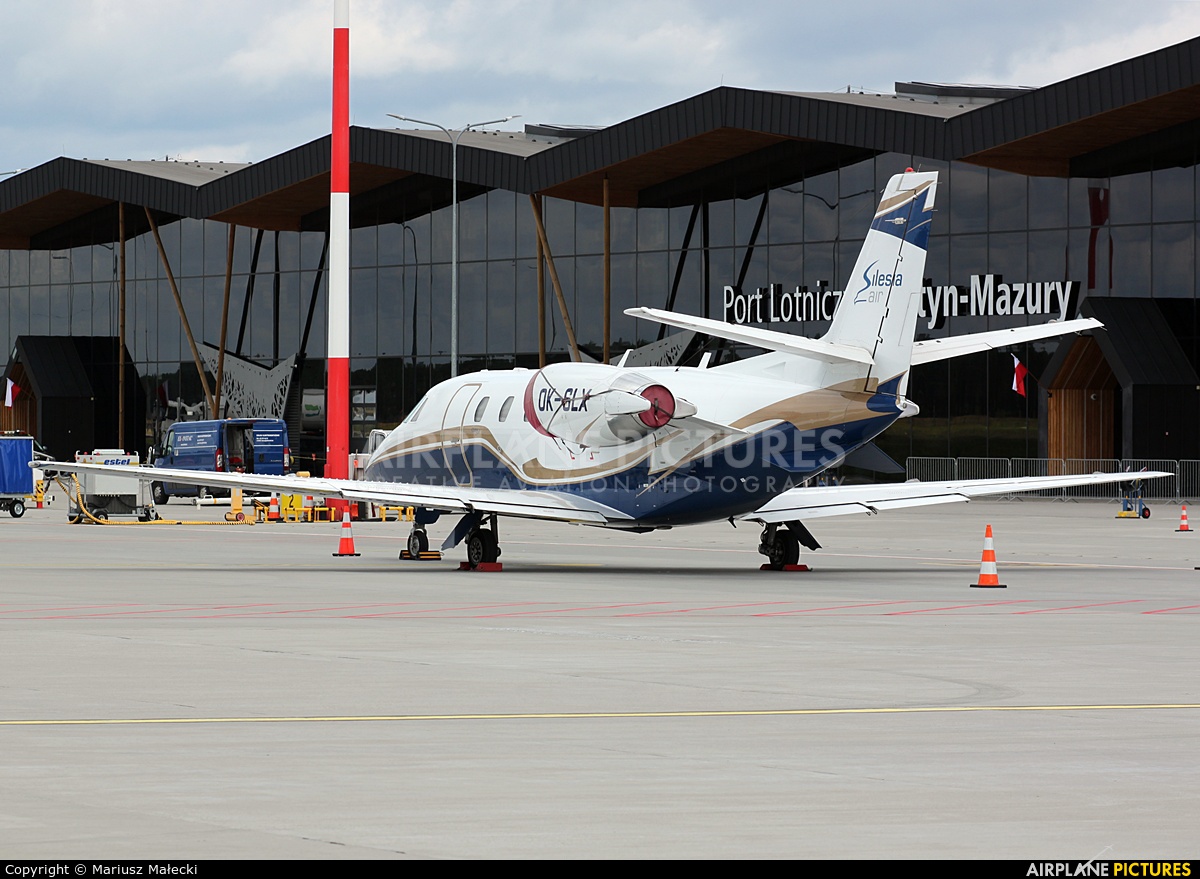 Silesia Air OK-SLX aircraft at Olsztyn Mazury Airport (Szymany)