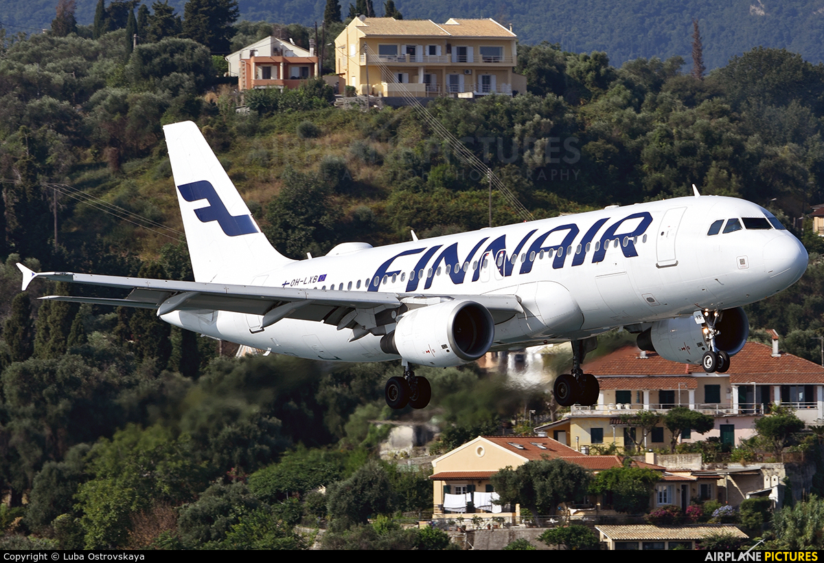 Finnair OH-LXB aircraft at Corfu - Ioannis Kapodistrias