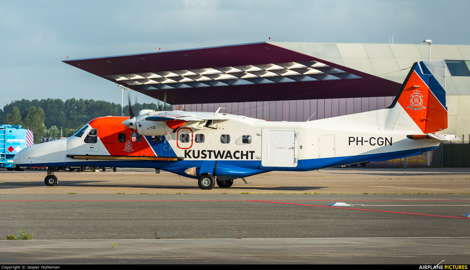 Netherlands - Coastguard PH-CGN aircraft at Amsterdam - Schiphol