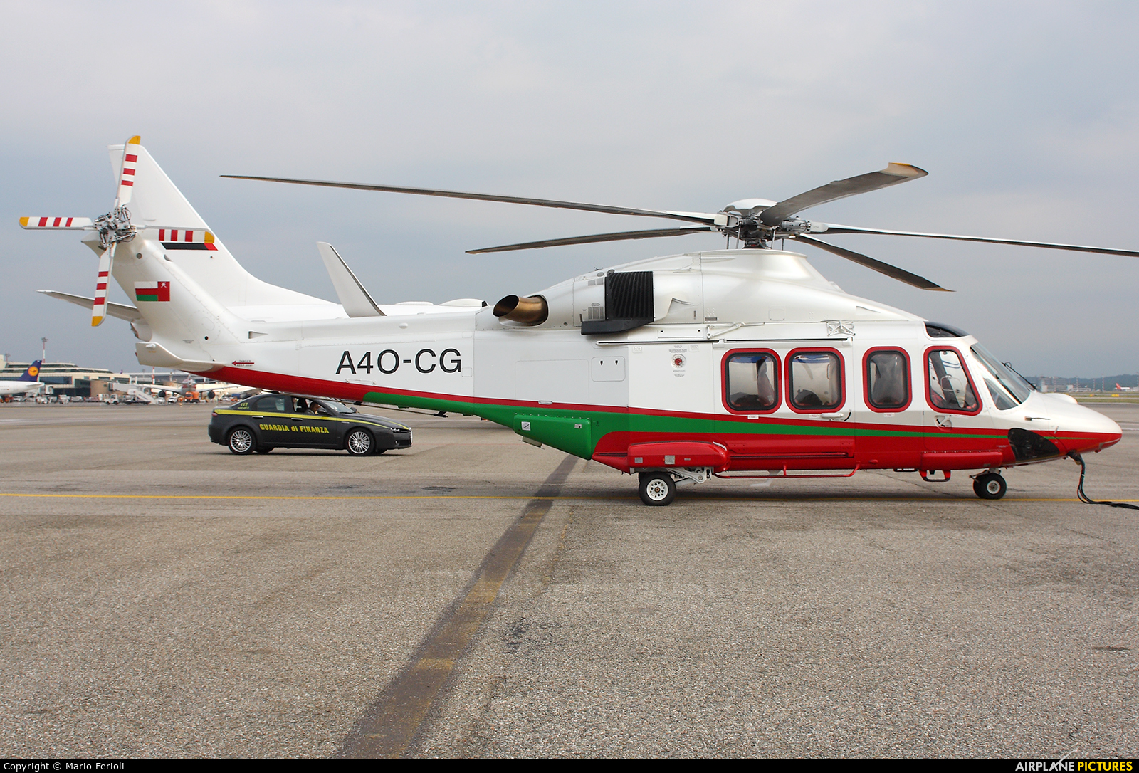 Royal Oman Police A4O-CG aircraft at Milan - Malpensa