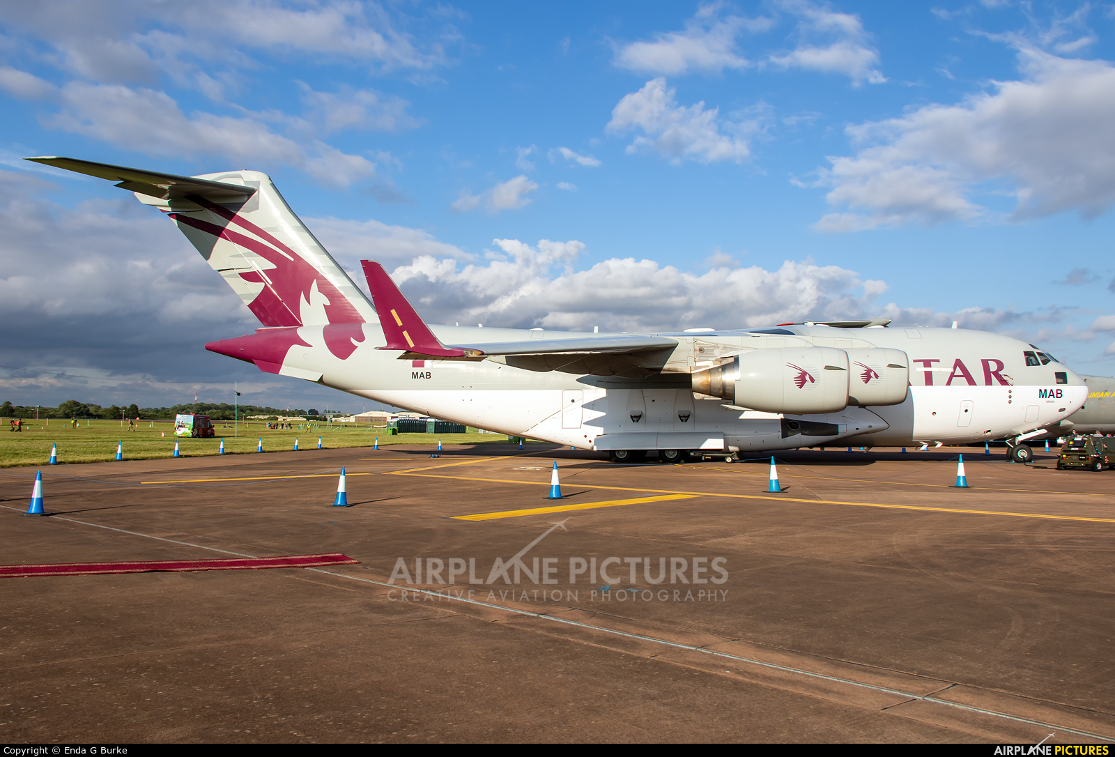 Qatar Amiri Flight A7-MAB aircraft at Fairford