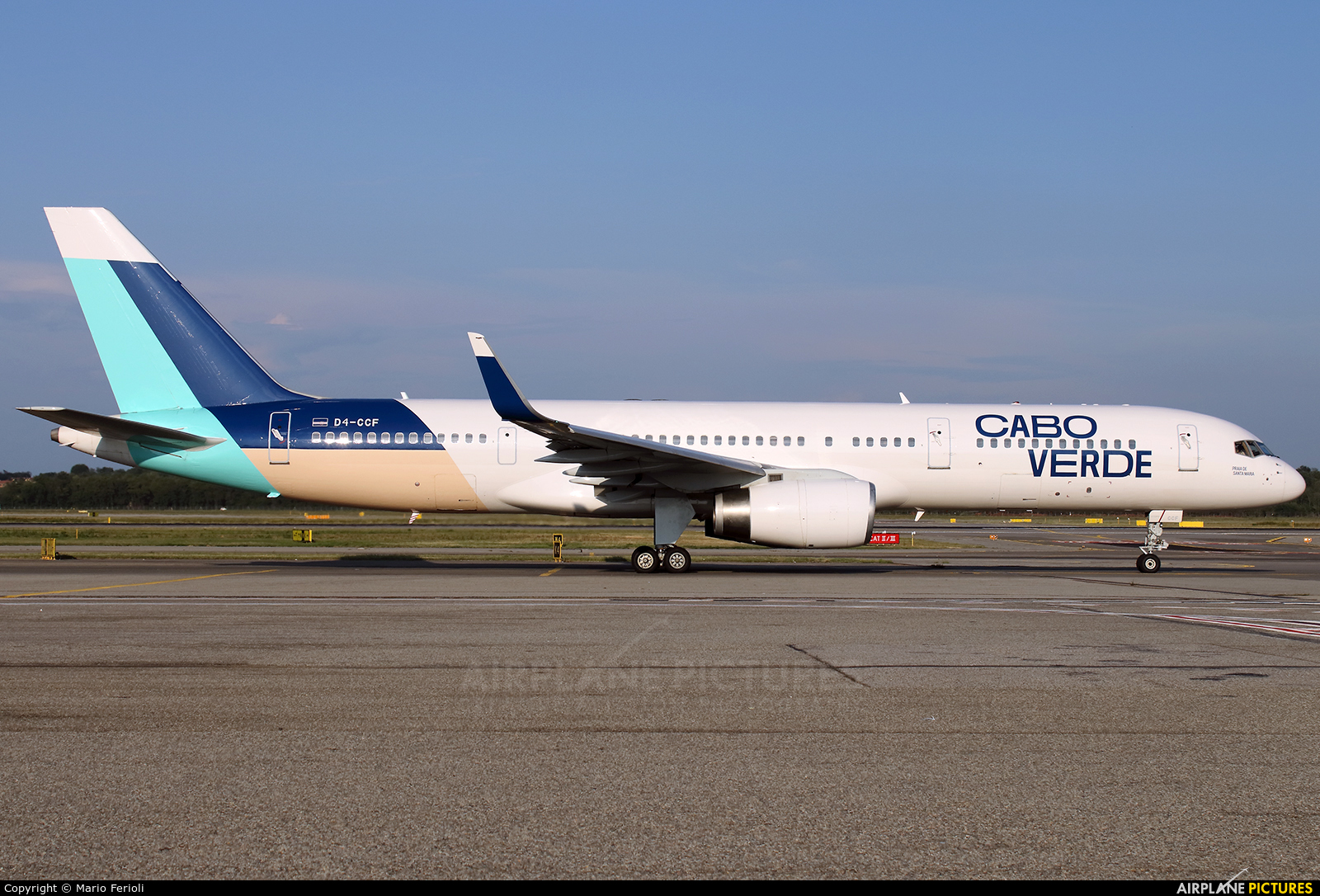 TACV-Cabo Verde Airlines D4-CCF aircraft at Milan - Malpensa