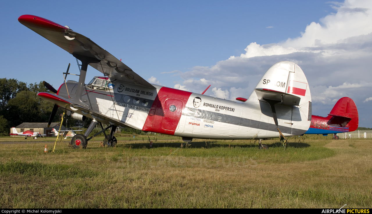 Aeroklub Dolnosląski SP-AOM aircraft at Szczecin - Dąbie