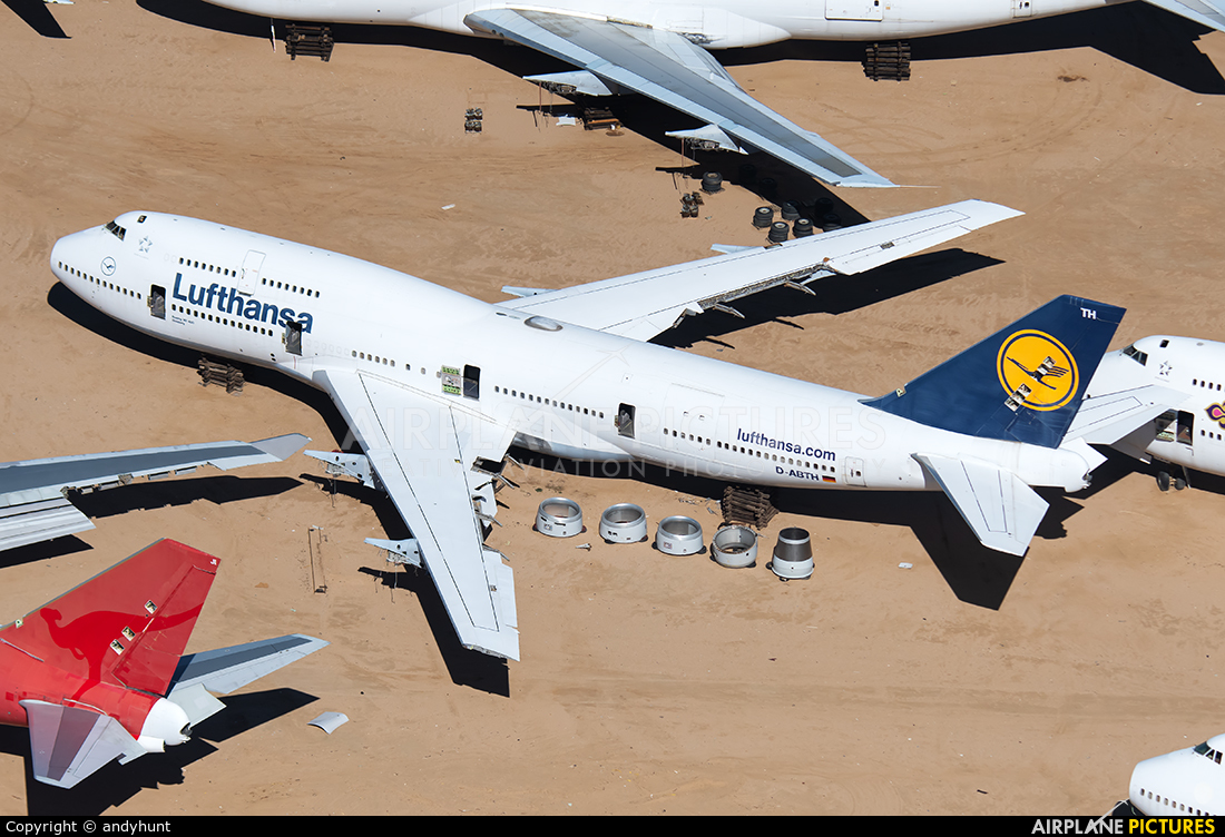 Lufthansa D-ABTH aircraft at Mojave