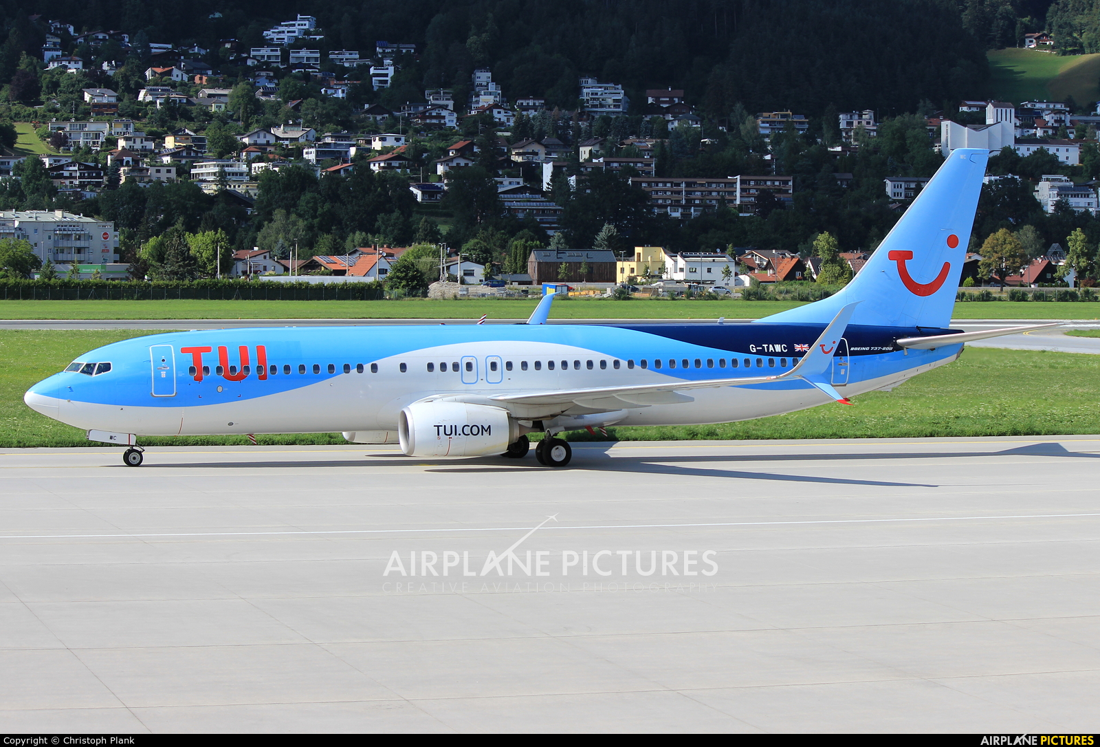 TUI Airways G-TAWC aircraft at Innsbruck
