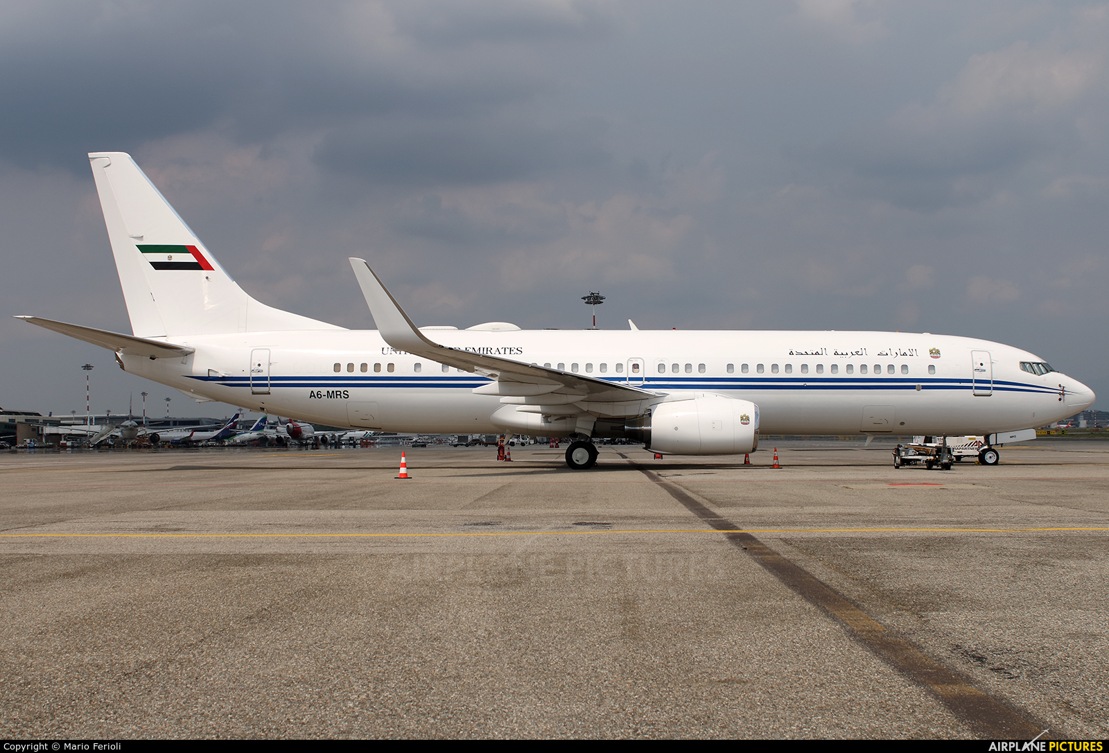 United Arab Emirates - Government A6-MRS aircraft at Milan - Malpensa