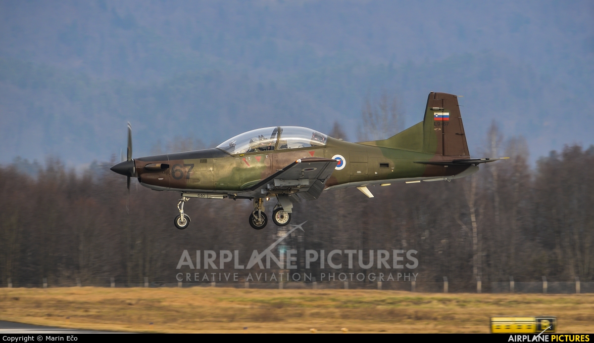 Slovenia - Air Force L9-36 aircraft at Ljubljana - Brnik