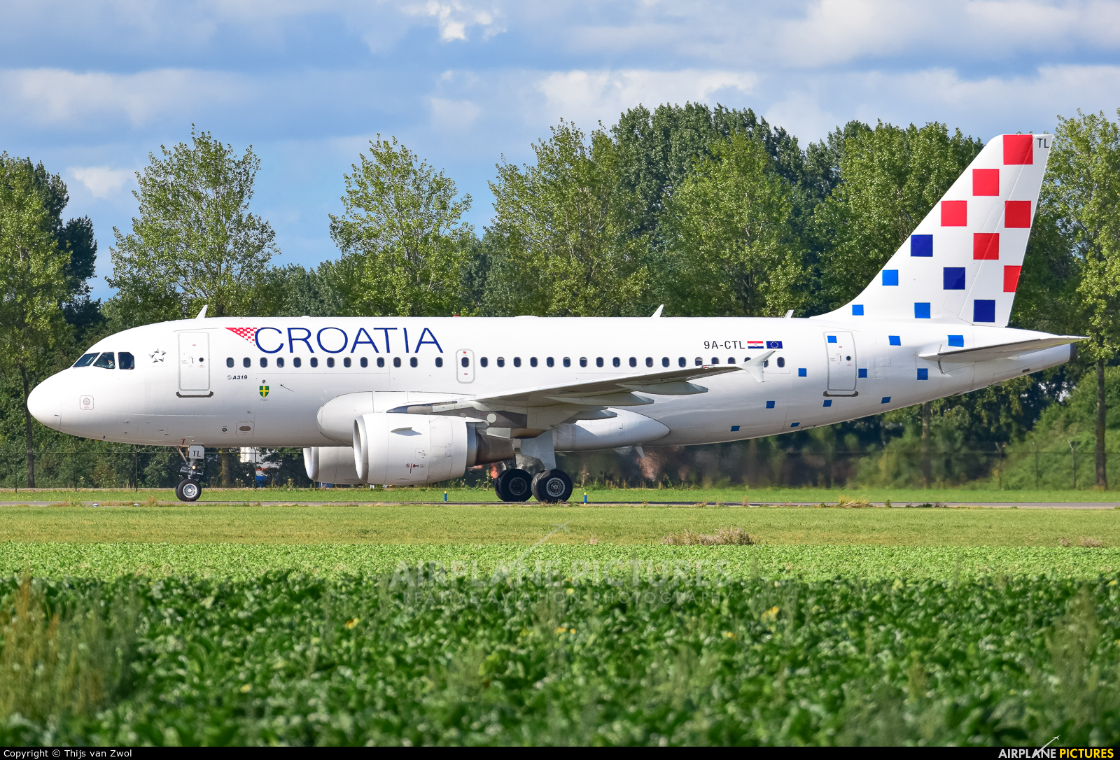 Croatia Airlines 9A-CTL aircraft at Amsterdam - Schiphol