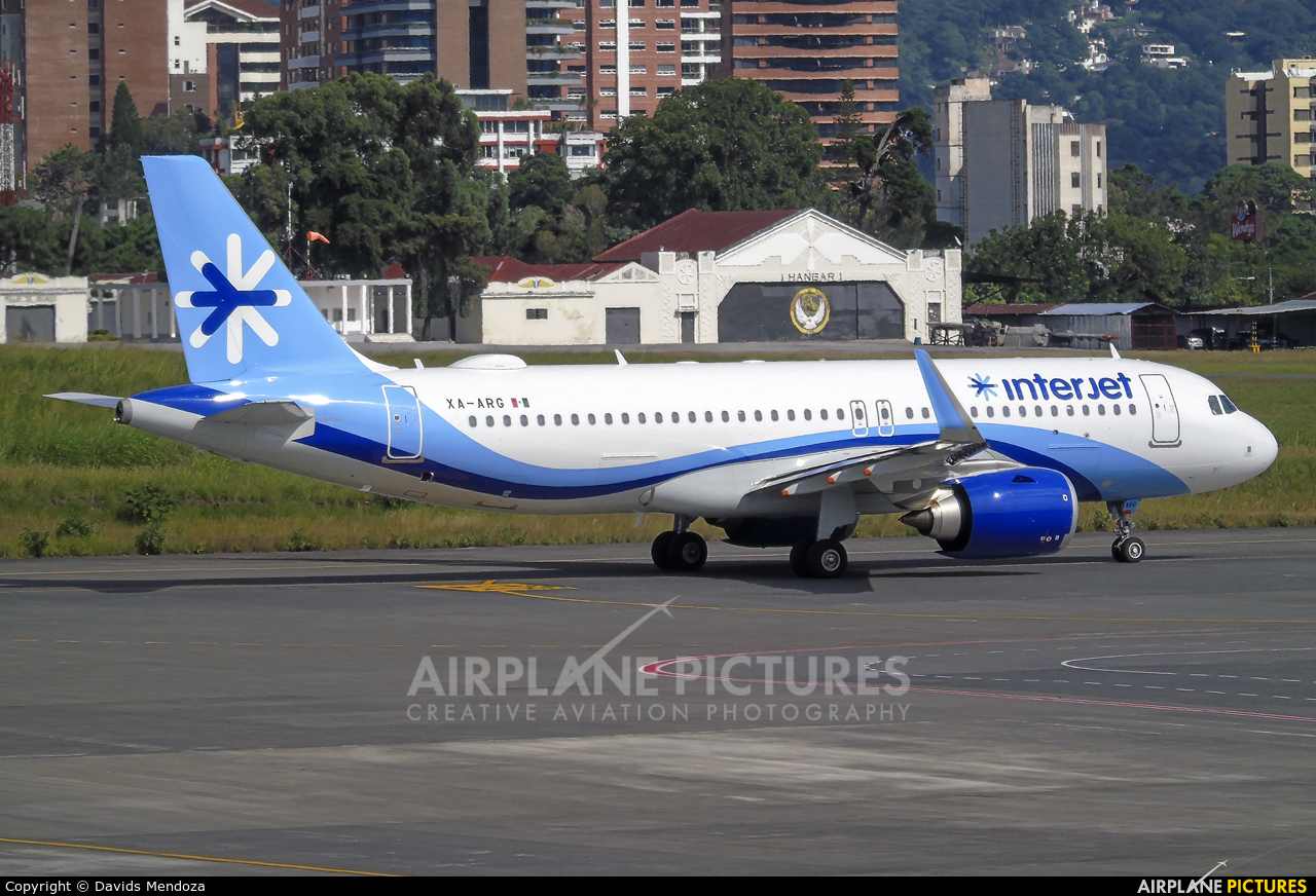 Interjet XA-ARG aircraft at Guatemala - La Aurora