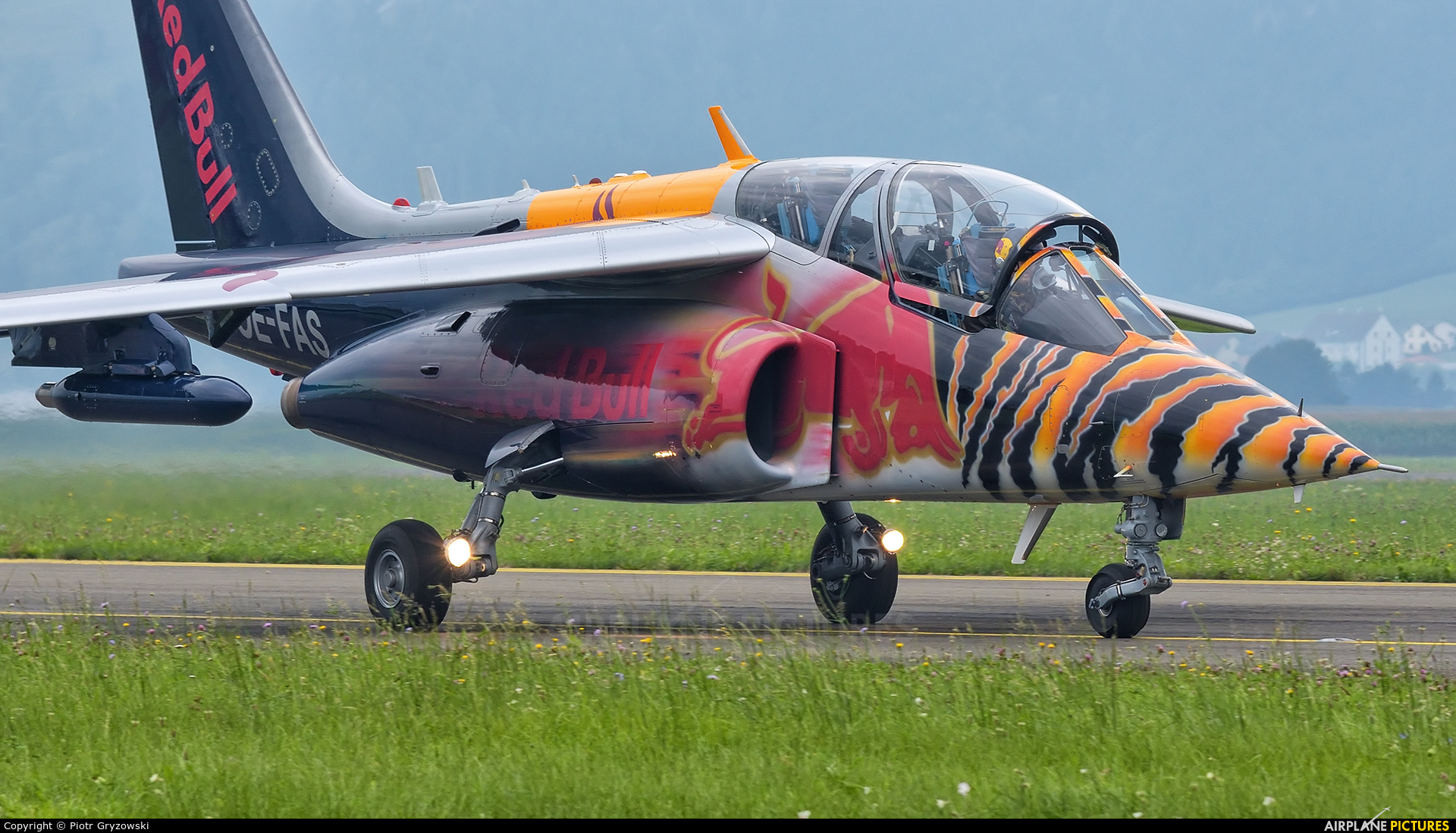 Red Bull OE-FAS aircraft at Zeltweg