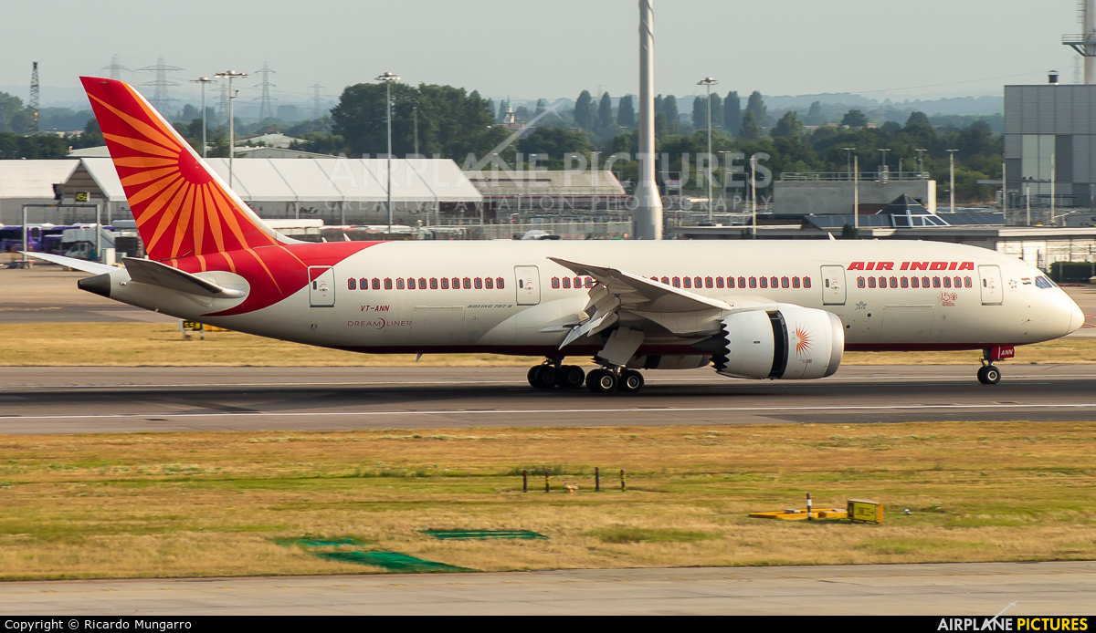 Air India VT-ANN aircraft at London - Heathrow
