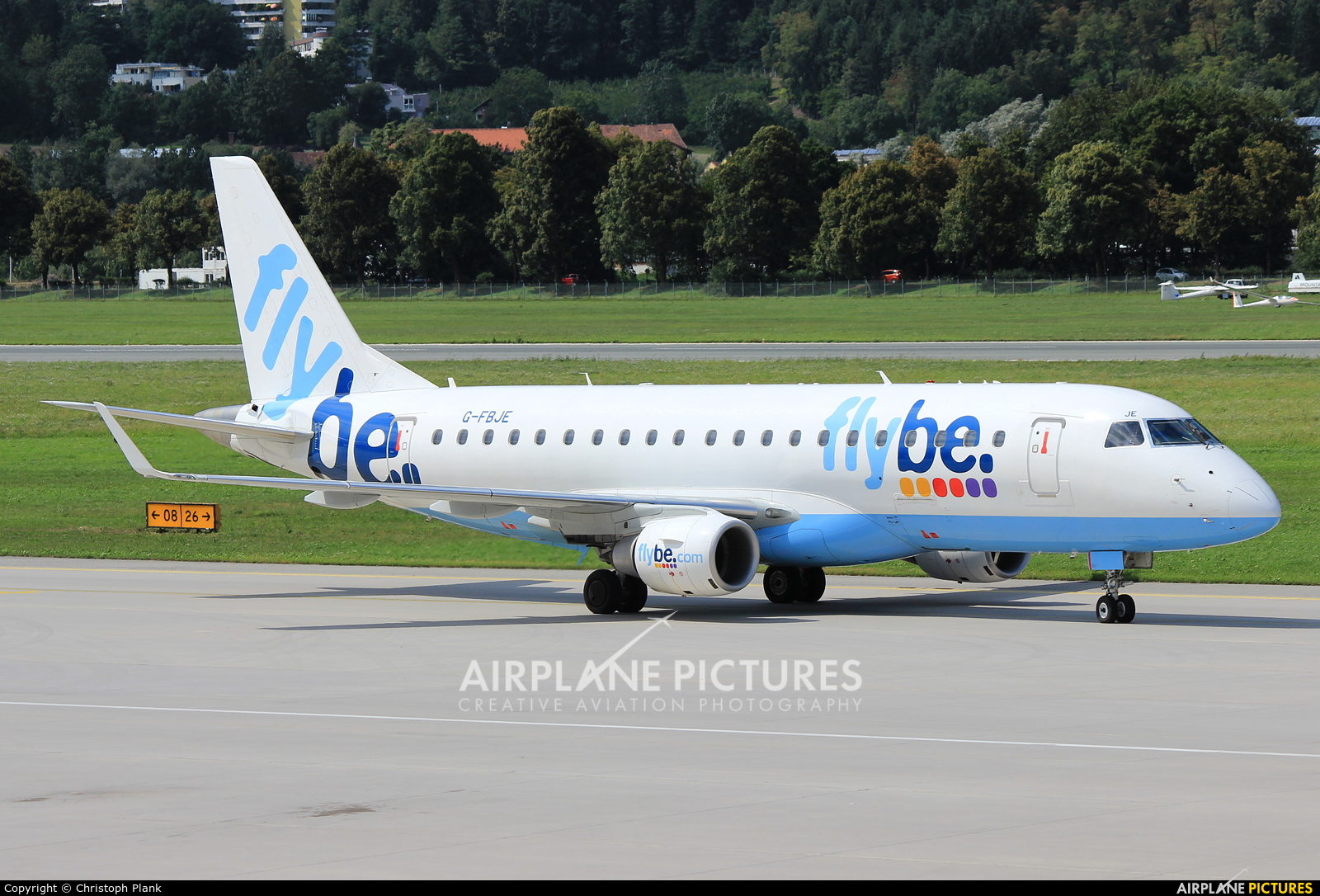 Flybe G-FBJE aircraft at Innsbruck