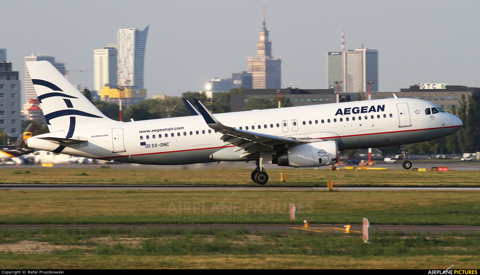 Aegean Airlines SX-DNC aircraft at Warsaw - Frederic Chopin