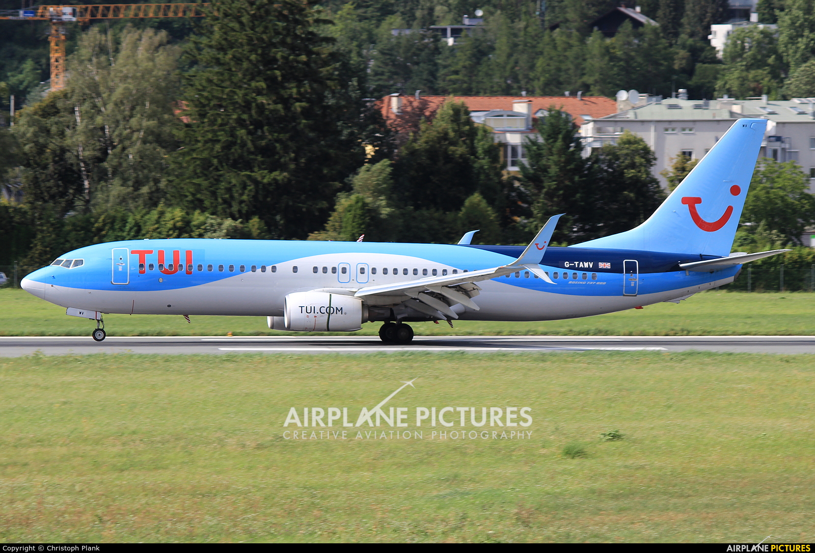 TUI Airways G-TAWV aircraft at Innsbruck