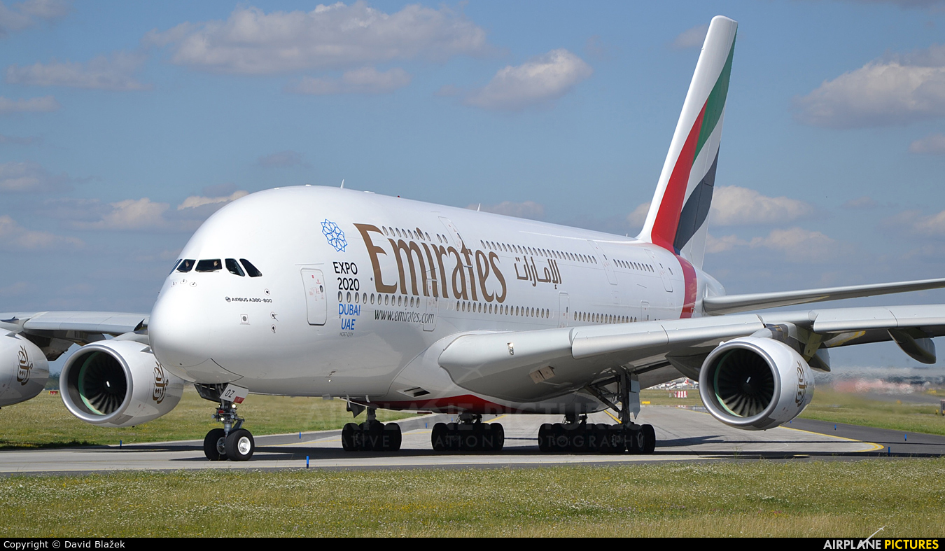Emirates Airlines A6-EOZ aircraft at Prague - Václav Havel