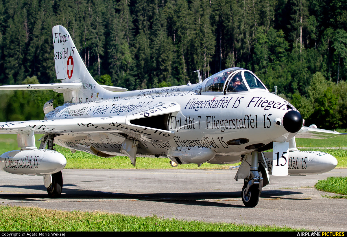 Switzerland - Air Force HB-RVS aircraft at St. Stephan