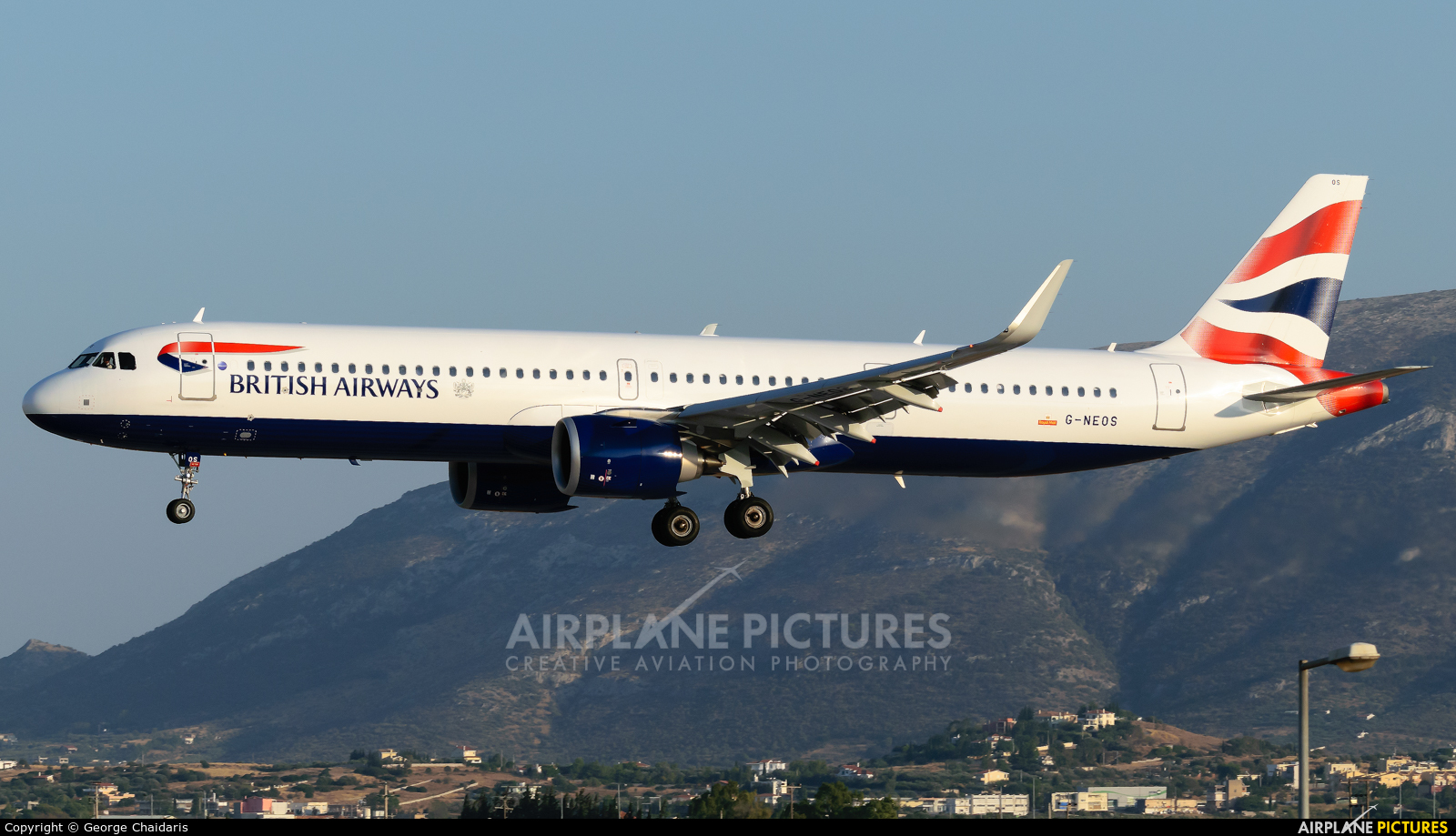 British Airways G-NEOS aircraft at Athens - Eleftherios Venizelos