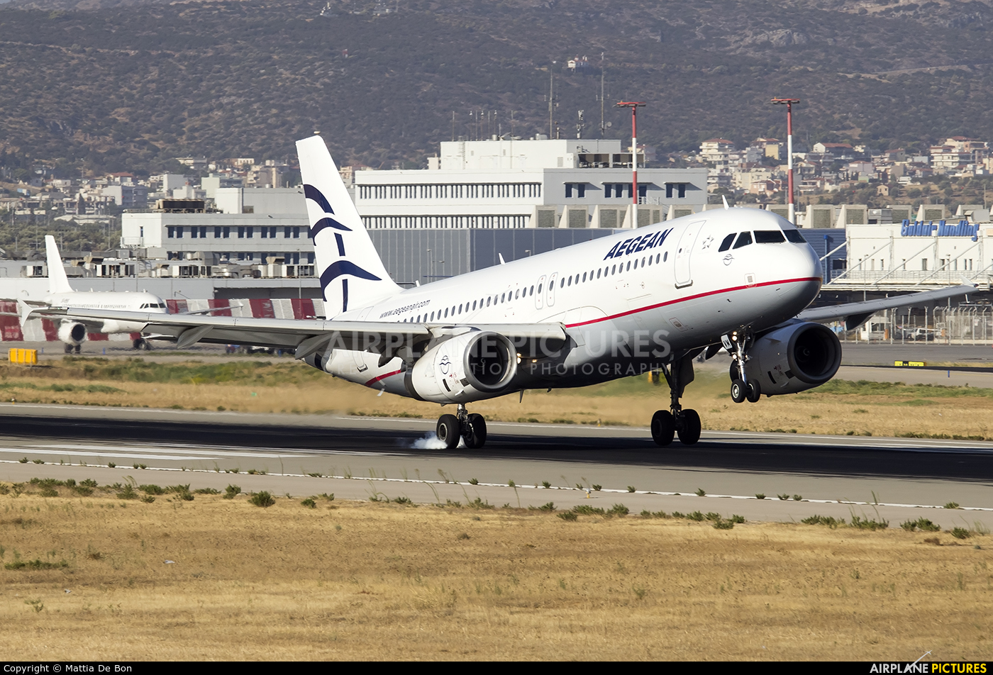 Aegean Airlines SX-DVM aircraft at Athens - Eleftherios Venizelos