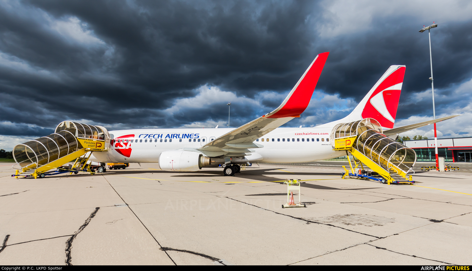 CSA - Czech Airlines OK-TST aircraft at Pardubice