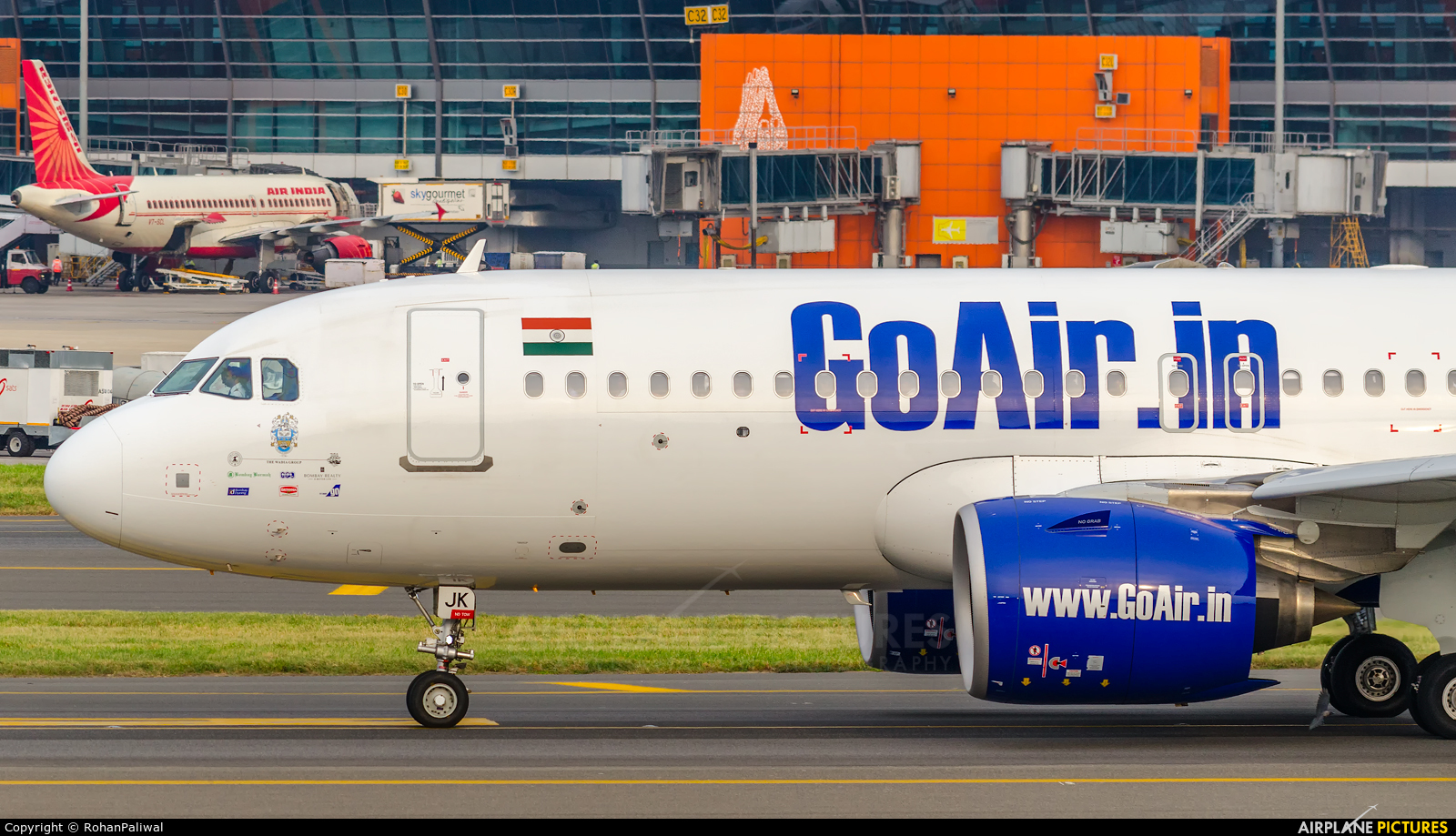 Go Air VT-WJK aircraft at Delhi - Indira Gandhi Intl