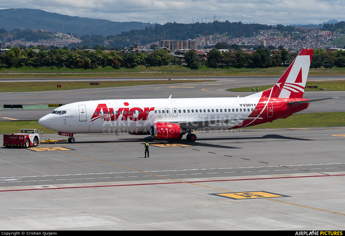 Avior Airlines YV3011 aircraft at Bogotá - Eldorado Intl