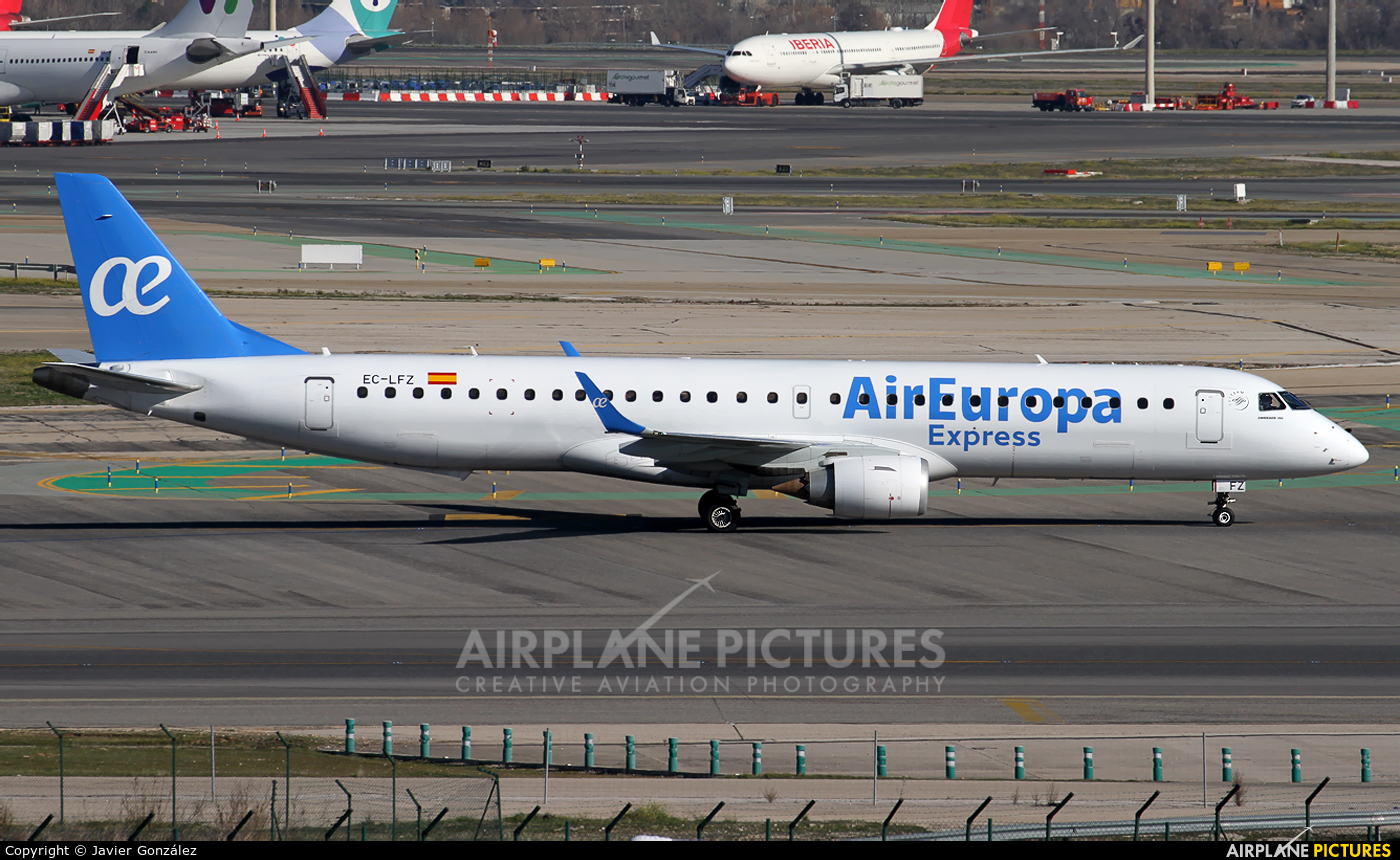 Air Europa EC-LFZ aircraft at Madrid - Barajas