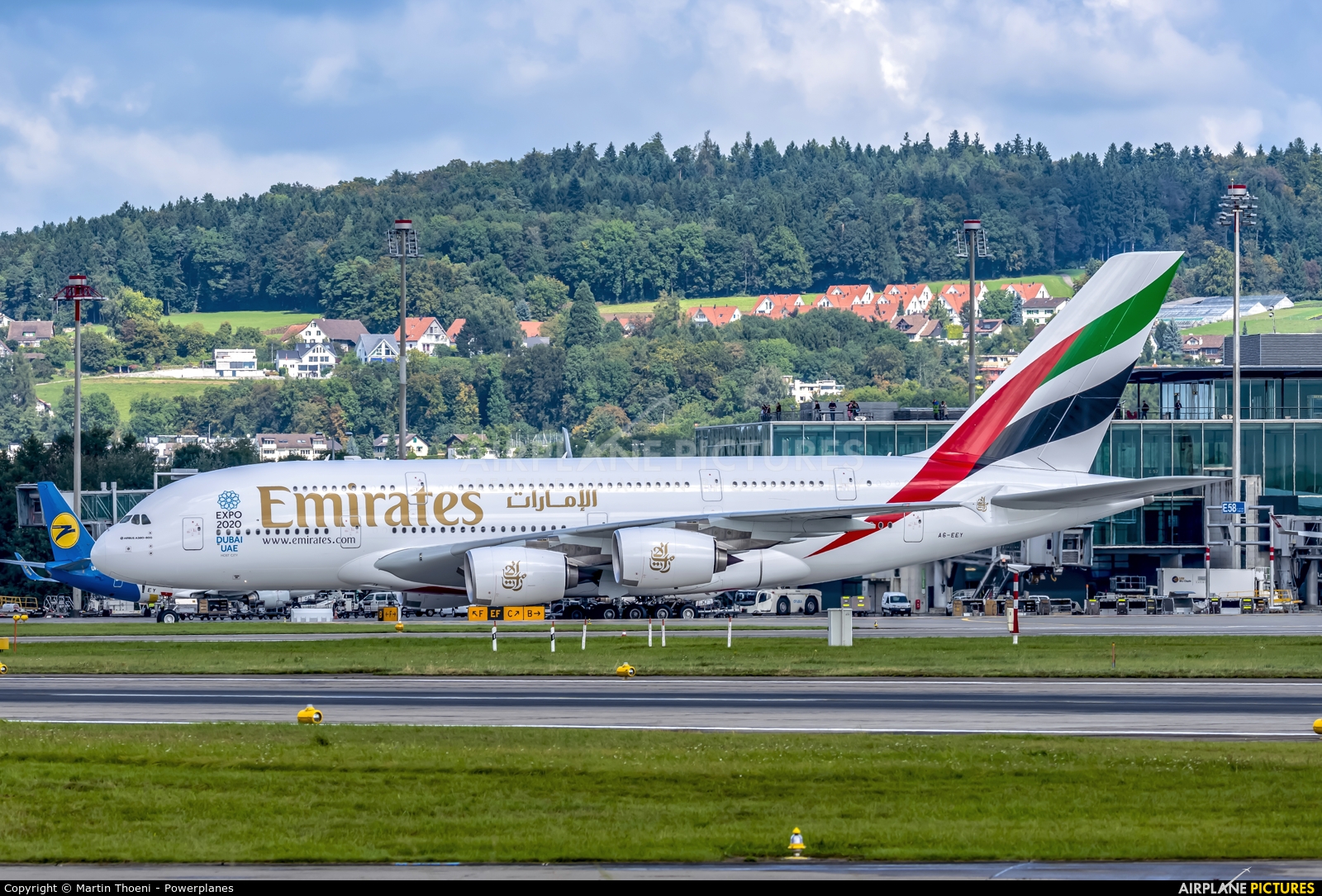 Emirates Airlines A6-EEY aircraft at Zurich