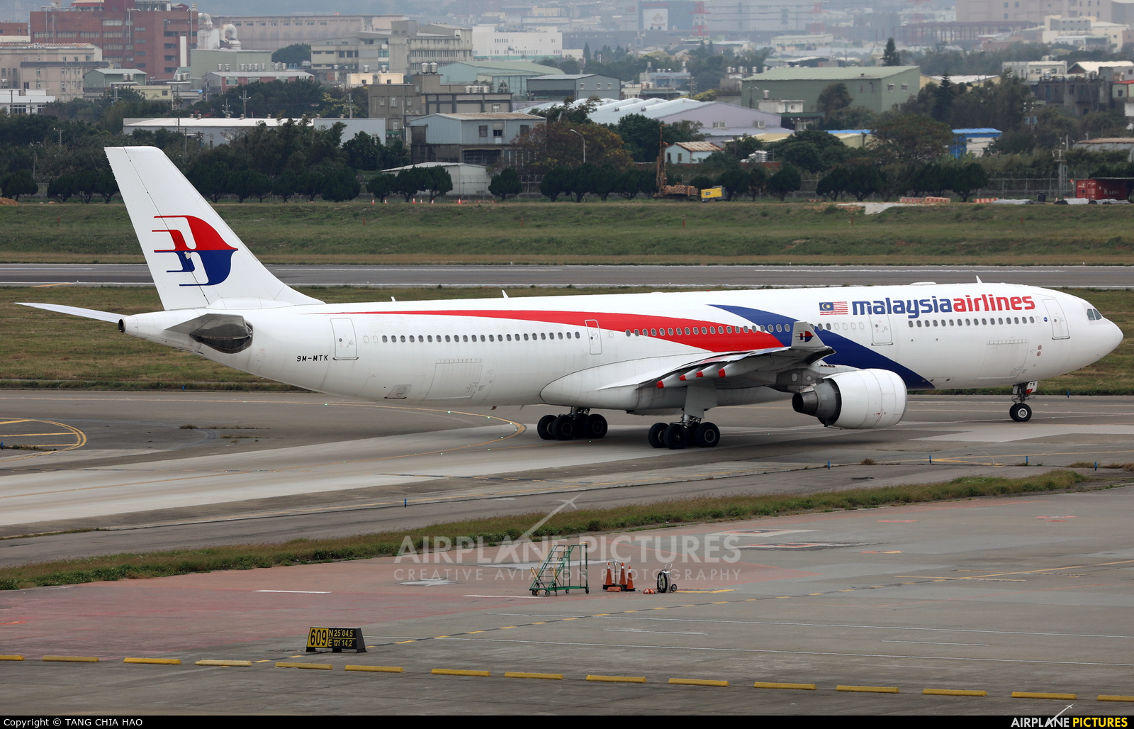 Malaysia Airlines 9M-MTK aircraft at Taipei - Taoyuan Intl