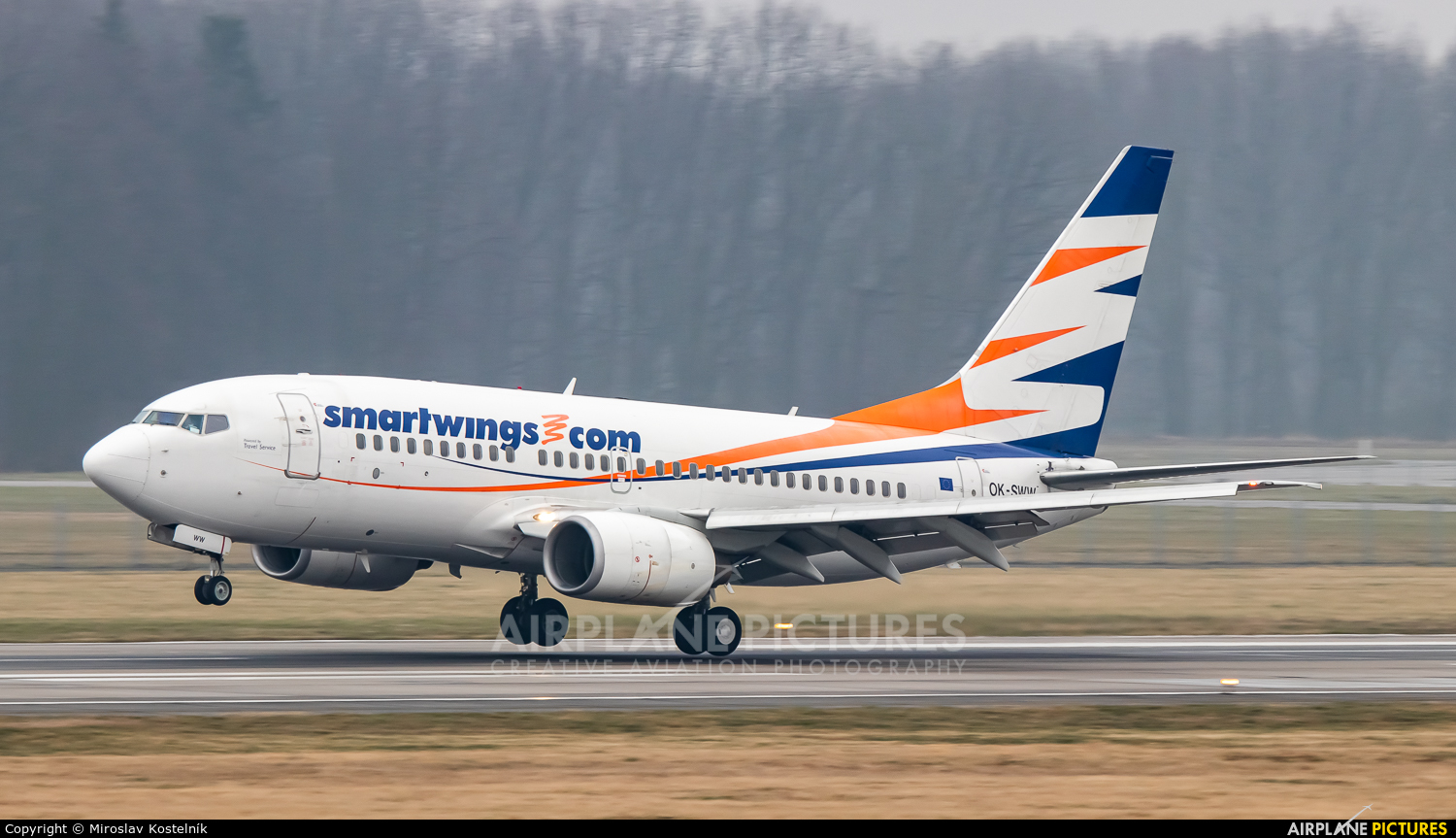 SmartWings OK-SWW aircraft at Ostrava Mošnov