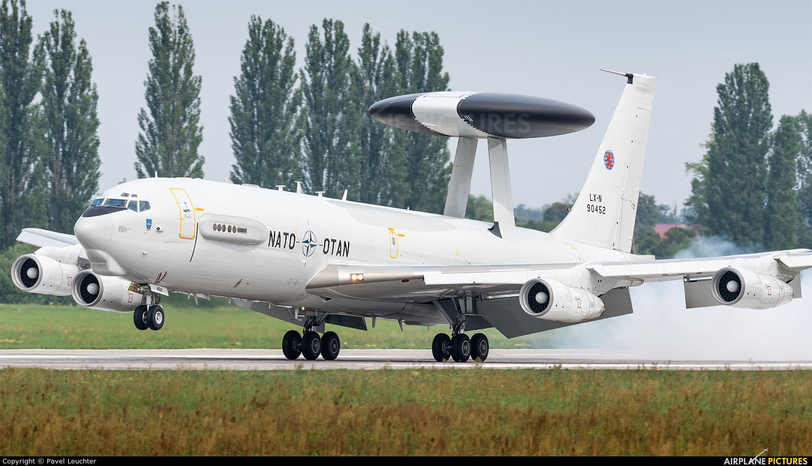 NATO LX-N90452 aircraft at Pardubice