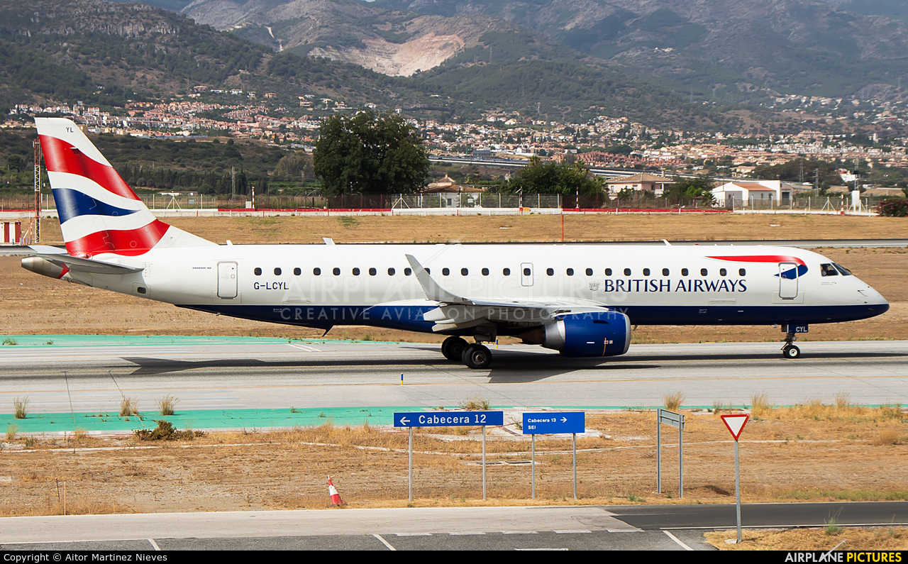 British Airways - City Flyer G-LCYL aircraft at Málaga