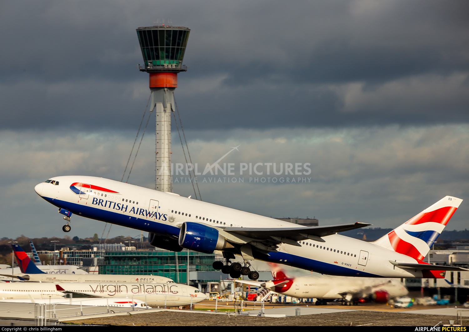 British Airways G-RAES aircraft at London - Heathrow