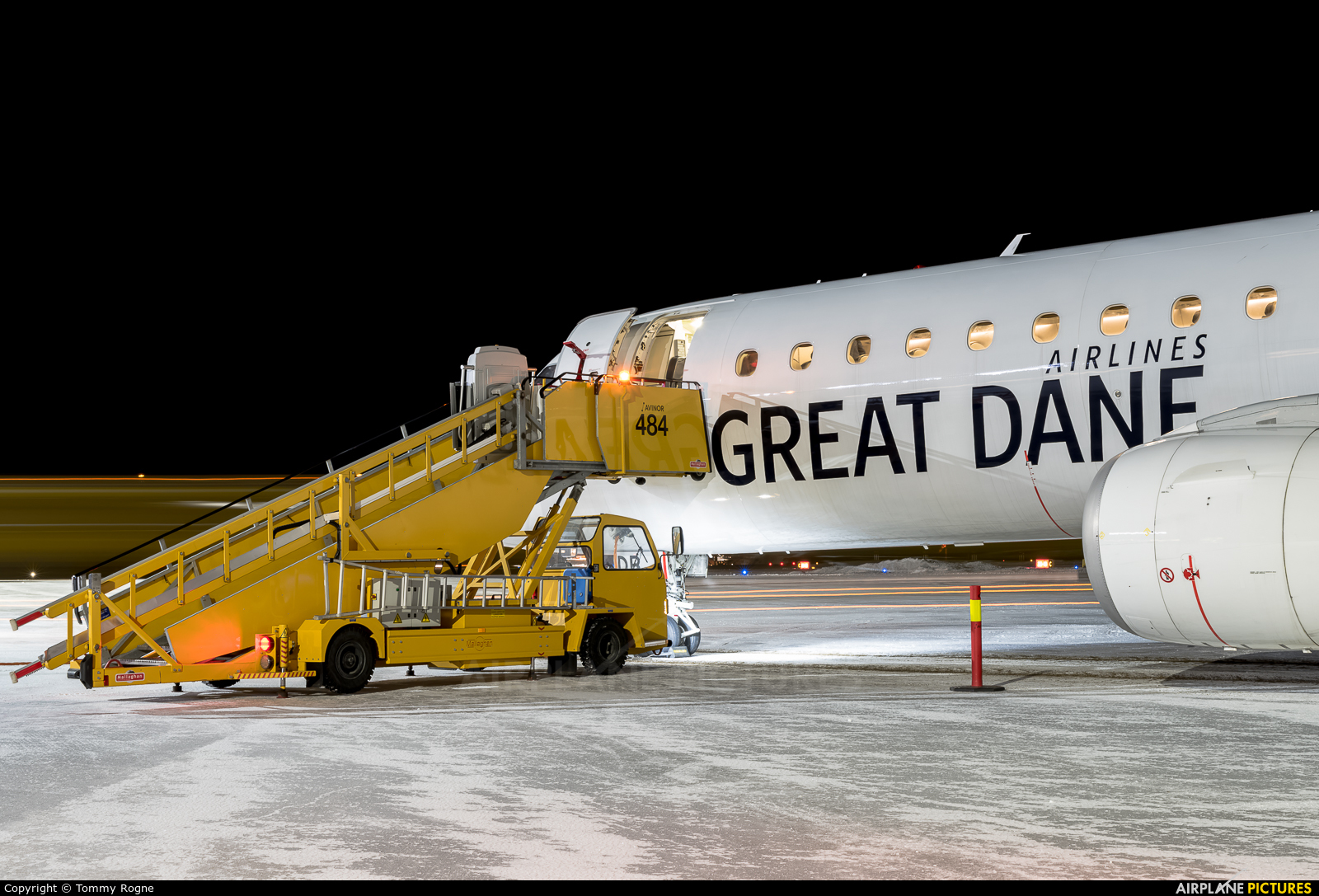 Great Dane Airlines OY-GDB aircraft at Svalbard - Longyearbyen
