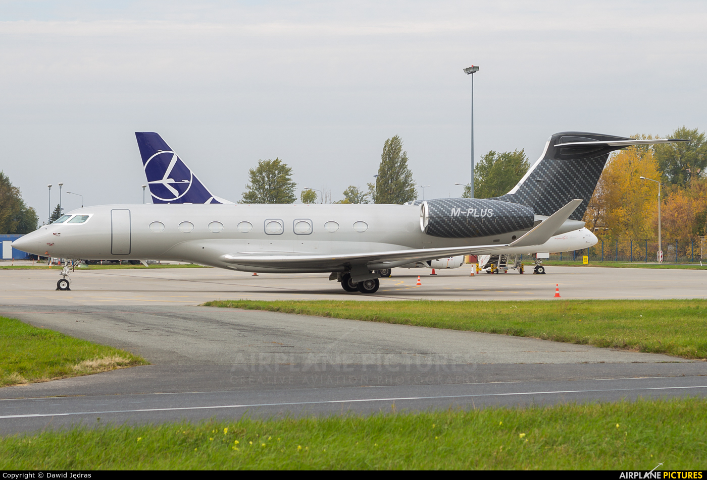Private M-PLUS aircraft at Warsaw - Frederic Chopin