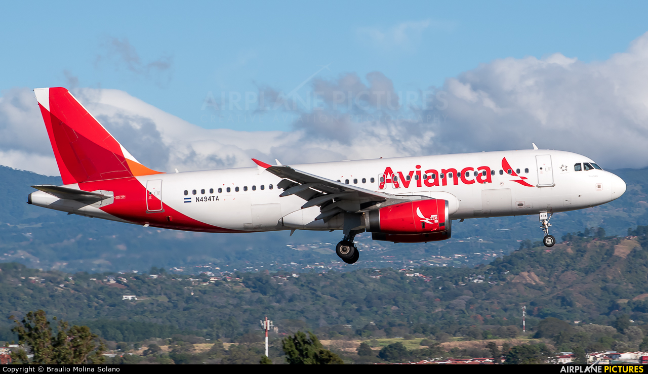 Avianca N494TA aircraft at San Jose - Juan Santamaría Intl