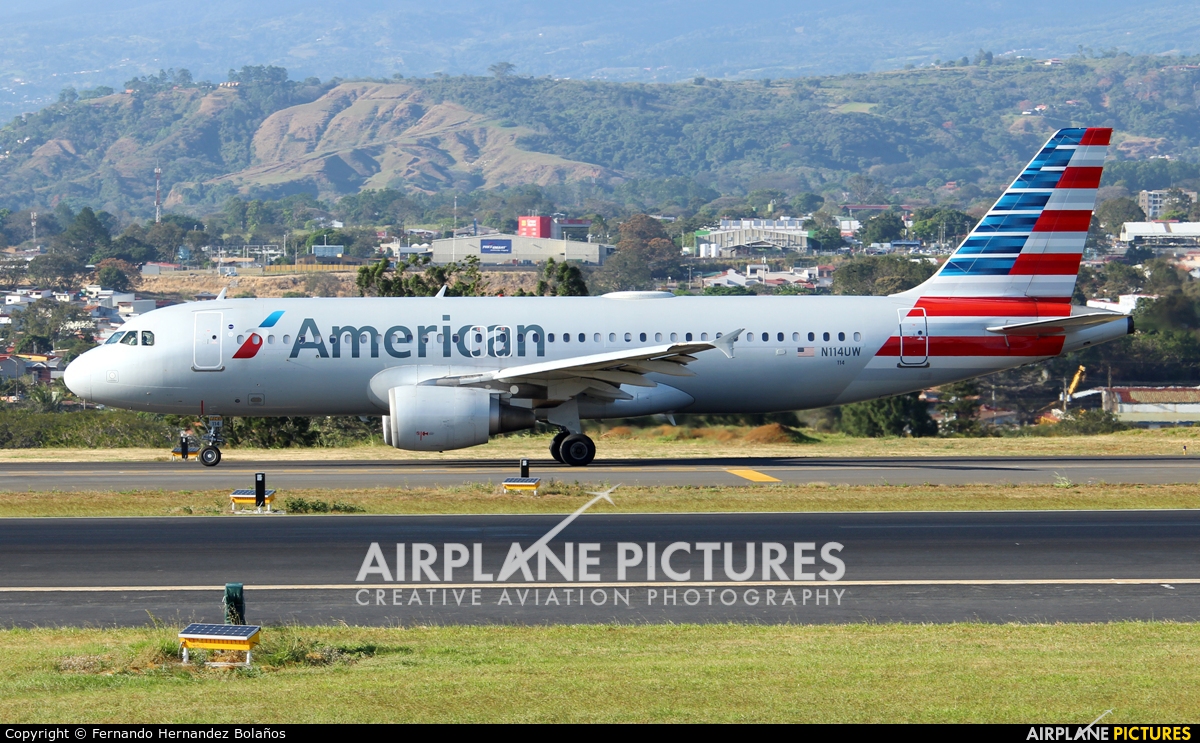 American Airlines N114UW aircraft at San Jose - Juan Santamaría Intl