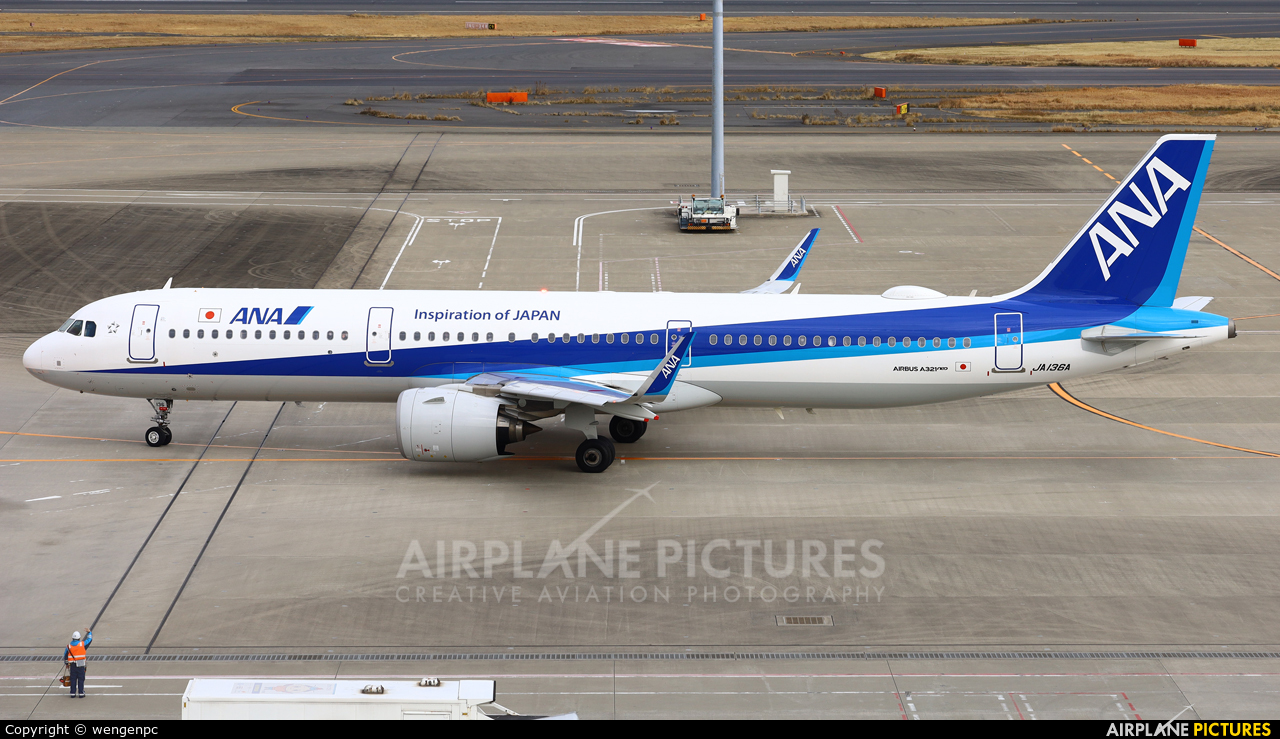 Ja136a Ana All Nippon Airways Airbus A321 Neo At Tokyo Haneda Intl Photo Id Airplane Pictures Net