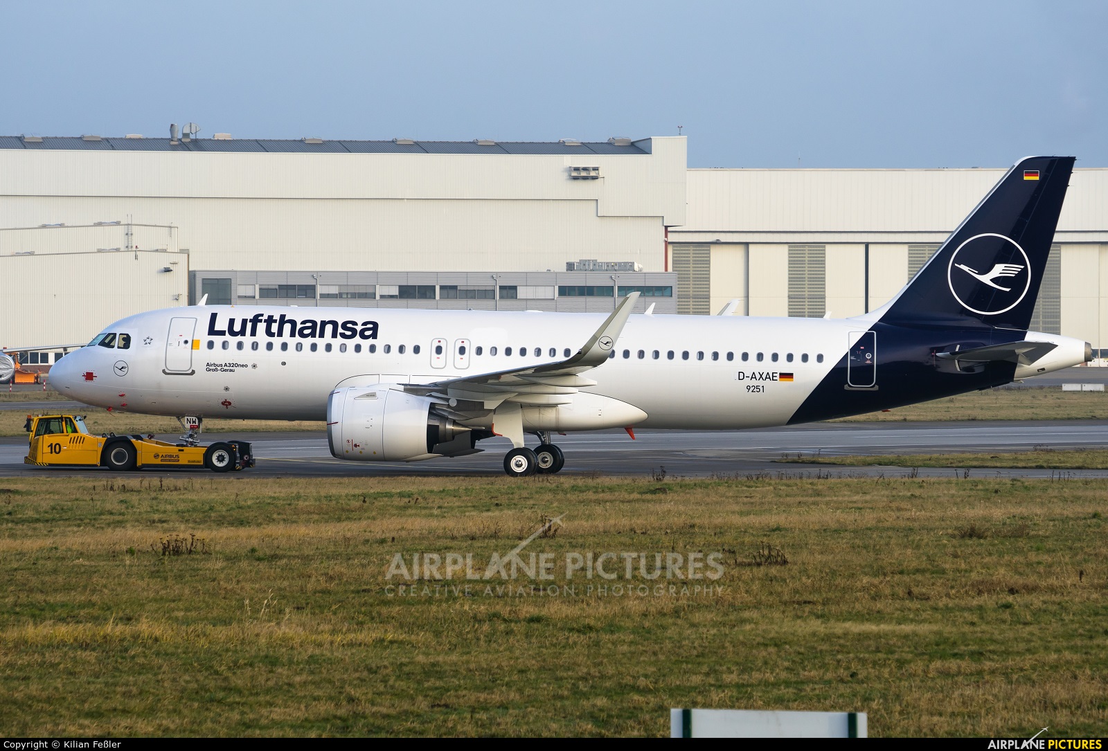 Lufthansa D-AXAE aircraft at Hamburg - Finkenwerder