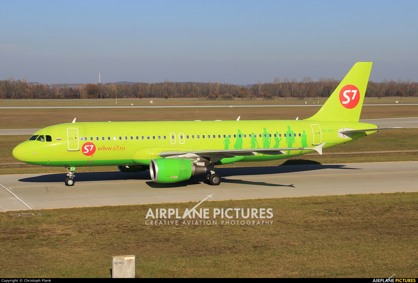 S7 Airlines VQ-BES aircraft at Munich