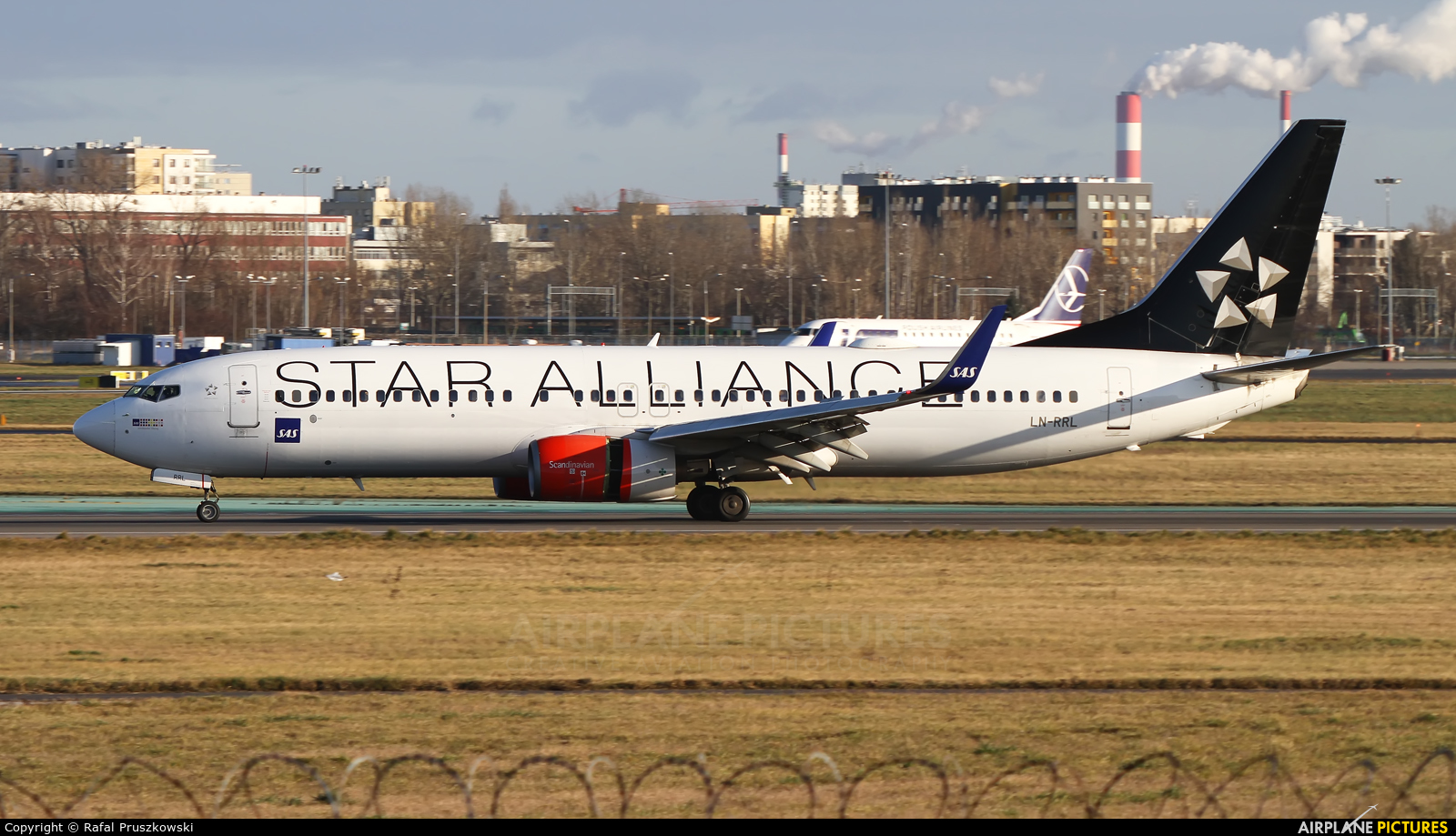 SAS - Scandinavian Airlines LN-RRL aircraft at Warsaw - Frederic Chopin
