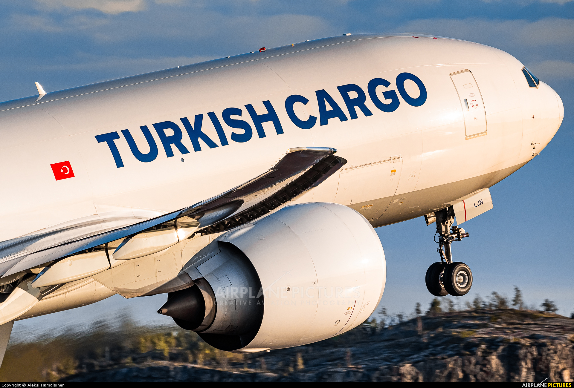 Turkish Cargo TC-LJN aircraft at Helsinki - Vantaa