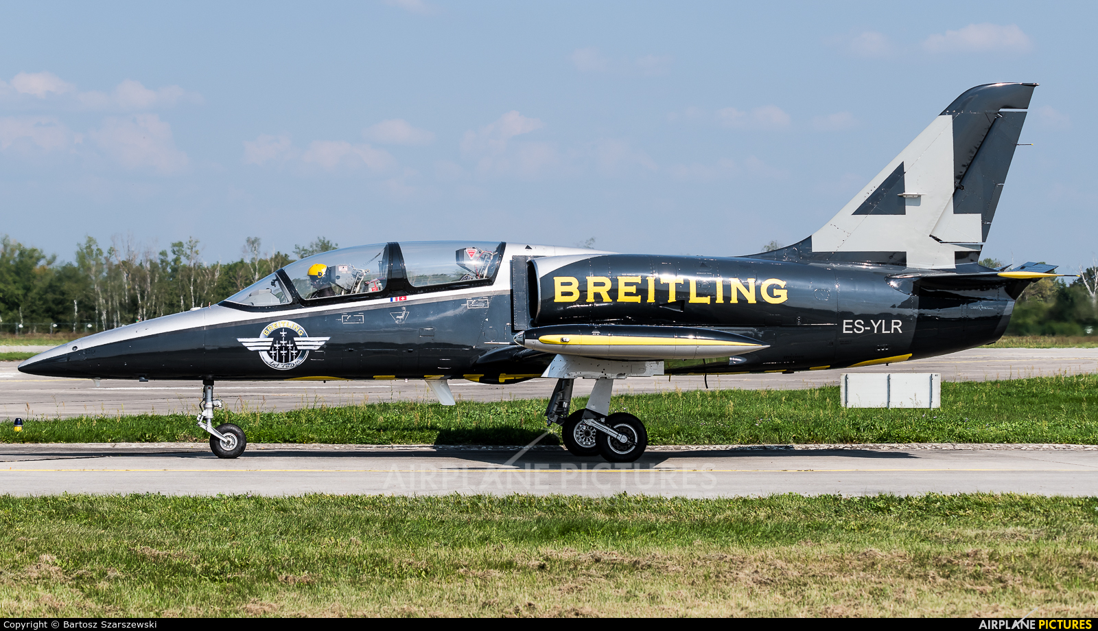Breitling Jet Team ES-YLR aircraft at Hradec Králové