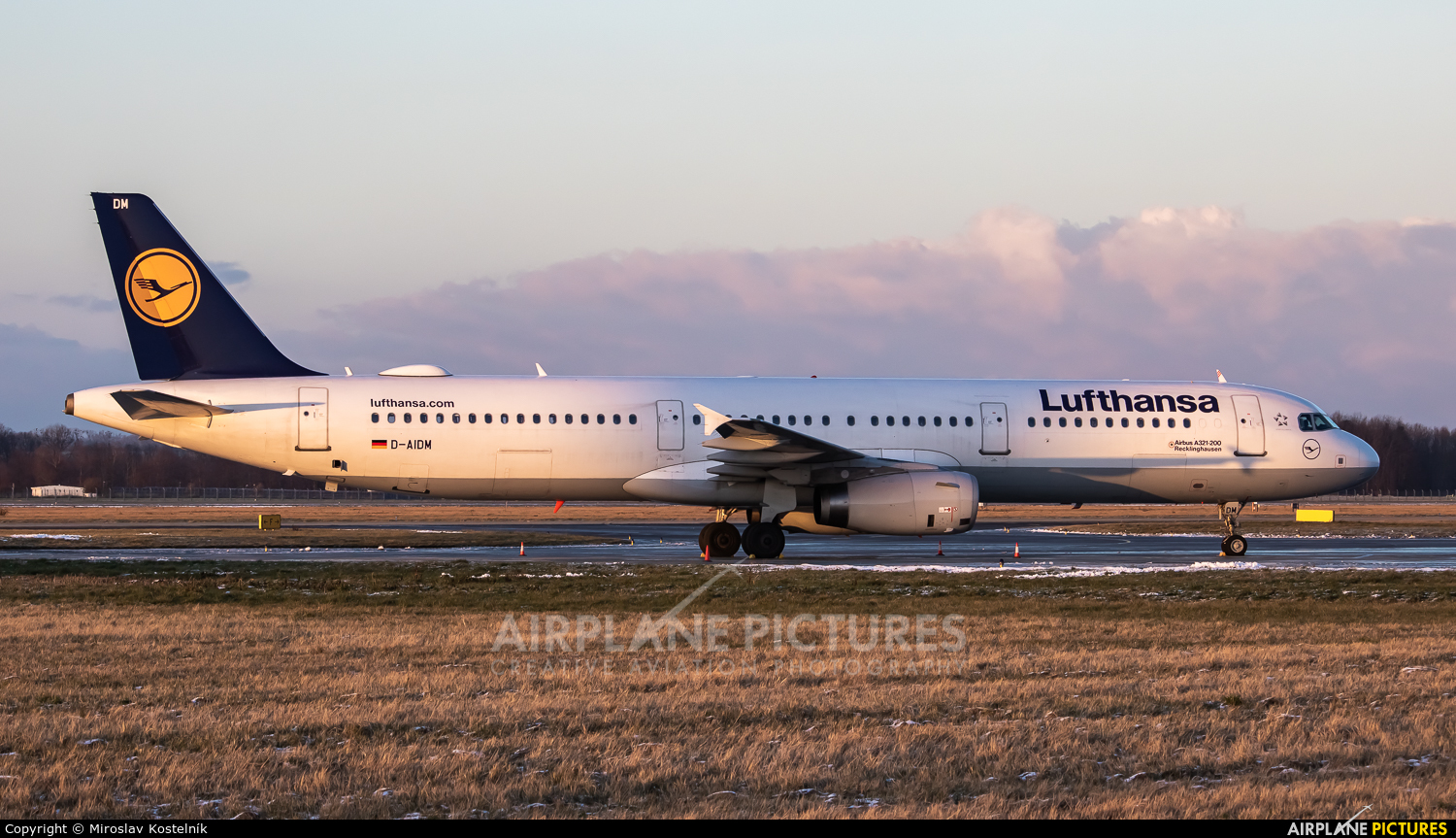 Lufthansa D-AIDM aircraft at Ostrava Mošnov