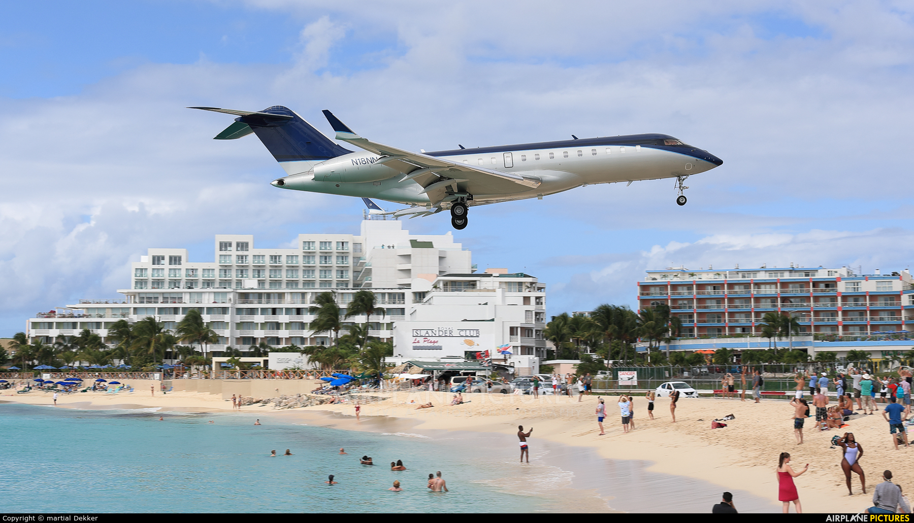 Private N18NN aircraft at Sint Maarten - Princess Juliana Intl