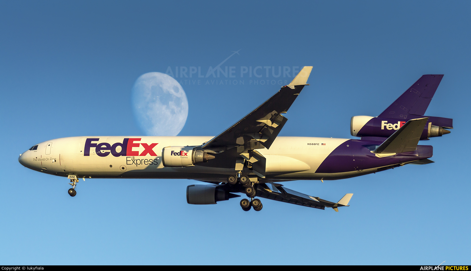 FedEx Federal Express N588FE aircraft at Frankfurt