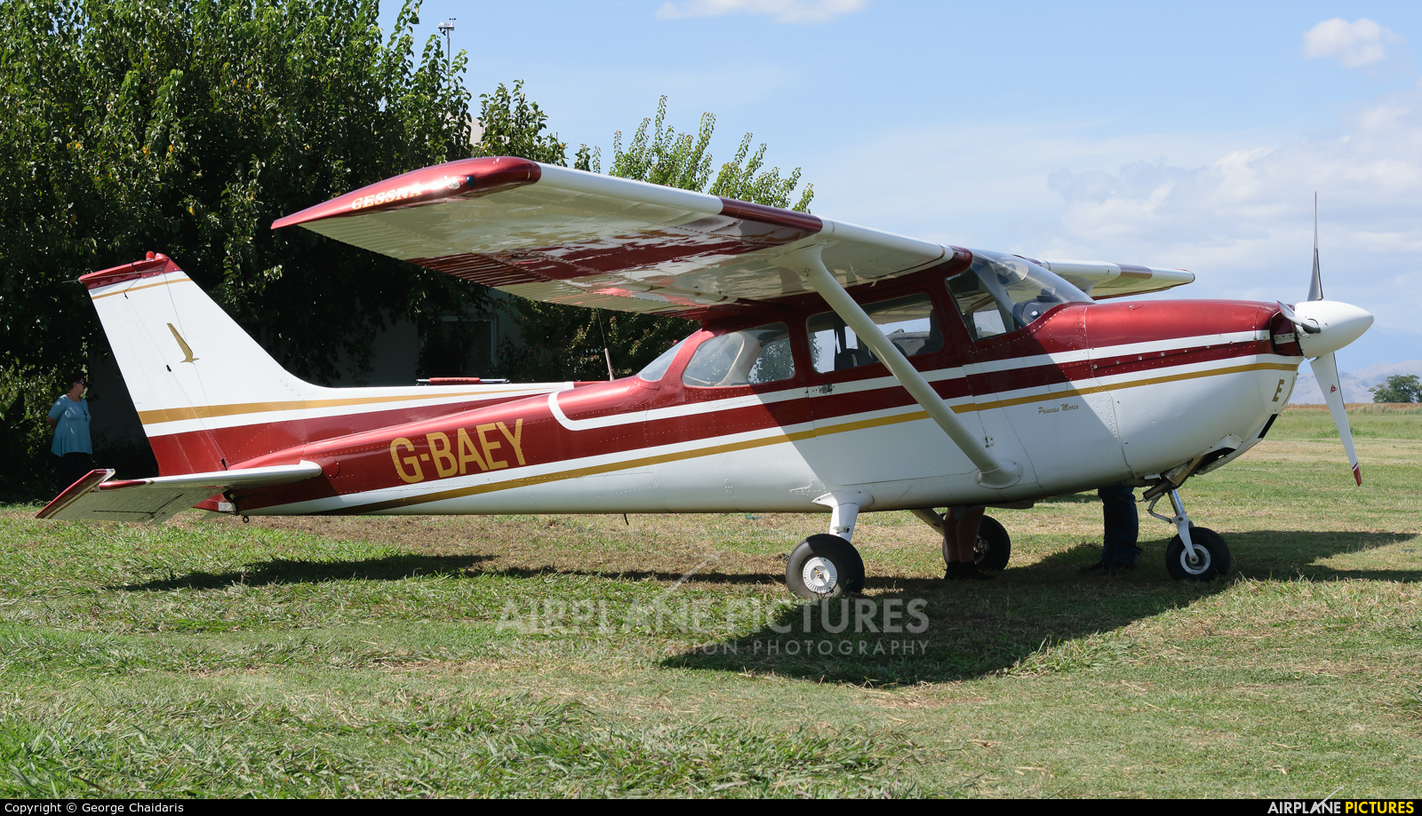 Private G-BAEY aircraft at Off Airport - Greece