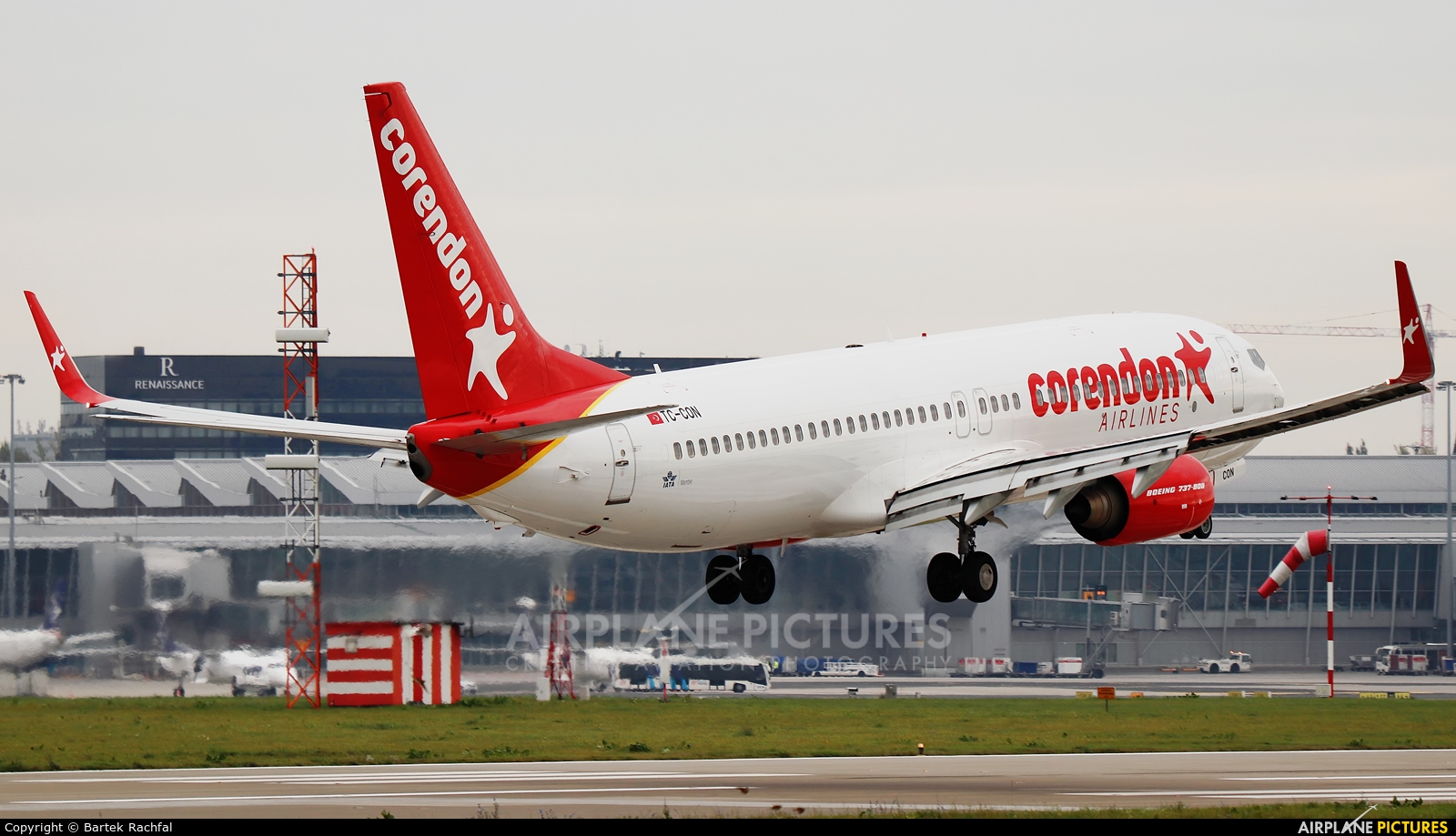 Corendon Airlines TC-CON aircraft at Warsaw - Frederic Chopin