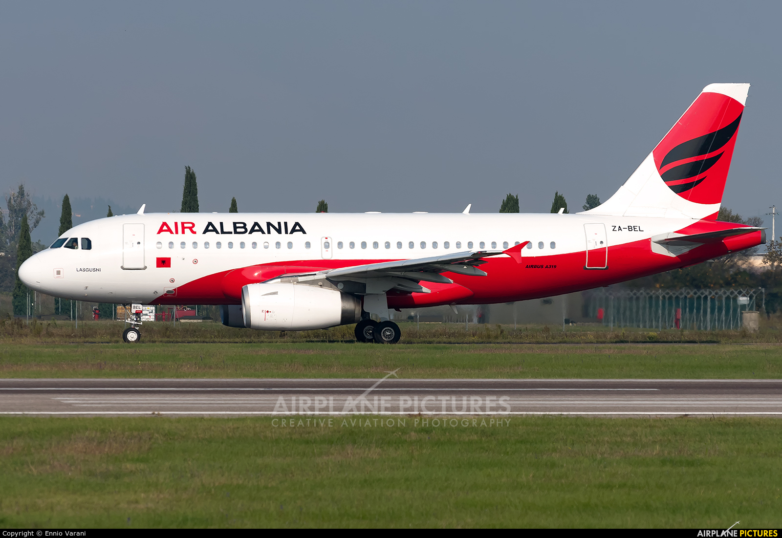 Air Albania ZA-BEL aircraft at Verona - Villafranca