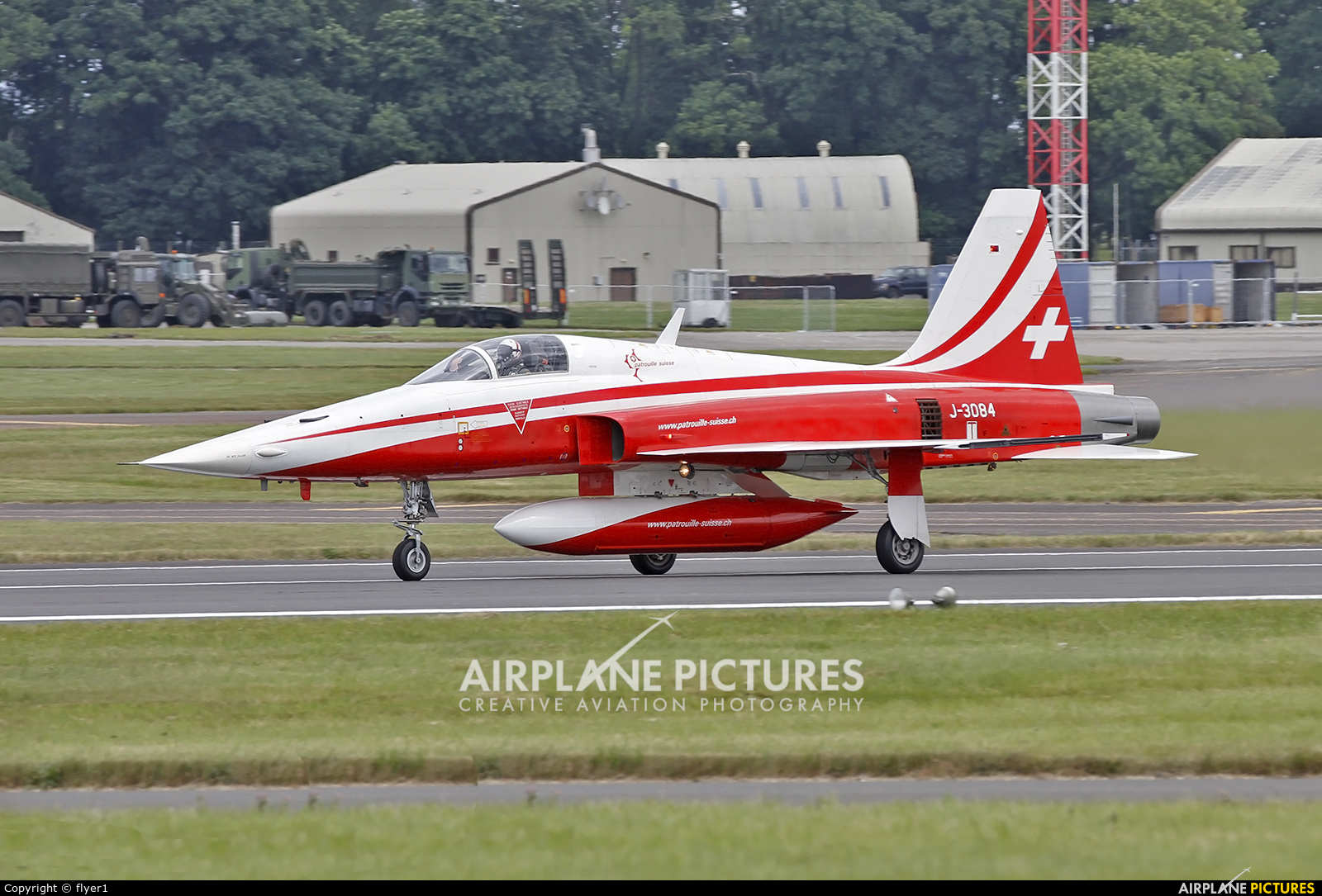 Switzerland - Air Force: Patrouille Suisse J-3084 aircraft at Fairford