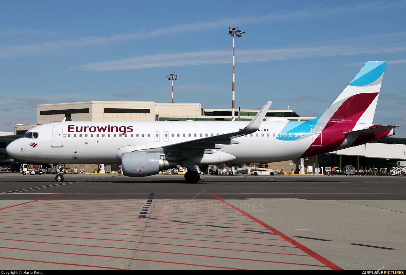 Eurowings D-AEWO aircraft at Milan - Malpensa